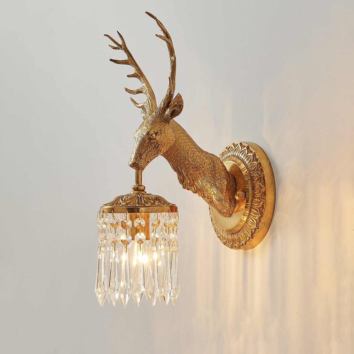 Wandlamp met geweikristal HL3293