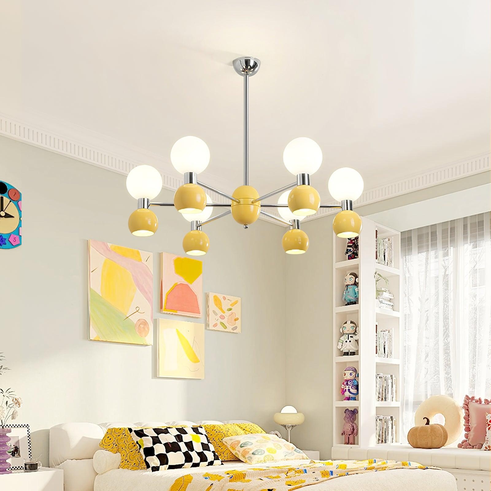 Moderne minimalistische metalen kroonluchter met meerdere koppen HL855