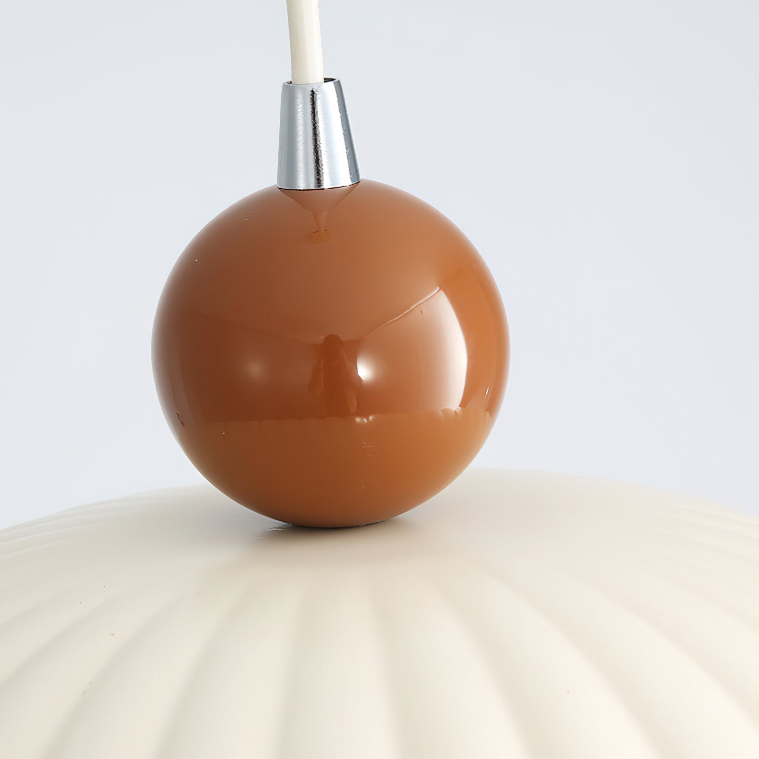 Creatieve bolvormige strohoed verticale lijn hanglamp HL350