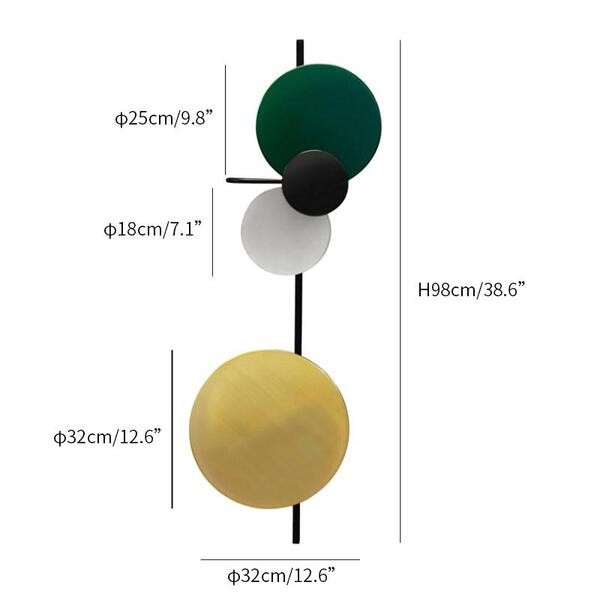 Moderne Kleurrijke Ronde PLANET Wandlamp