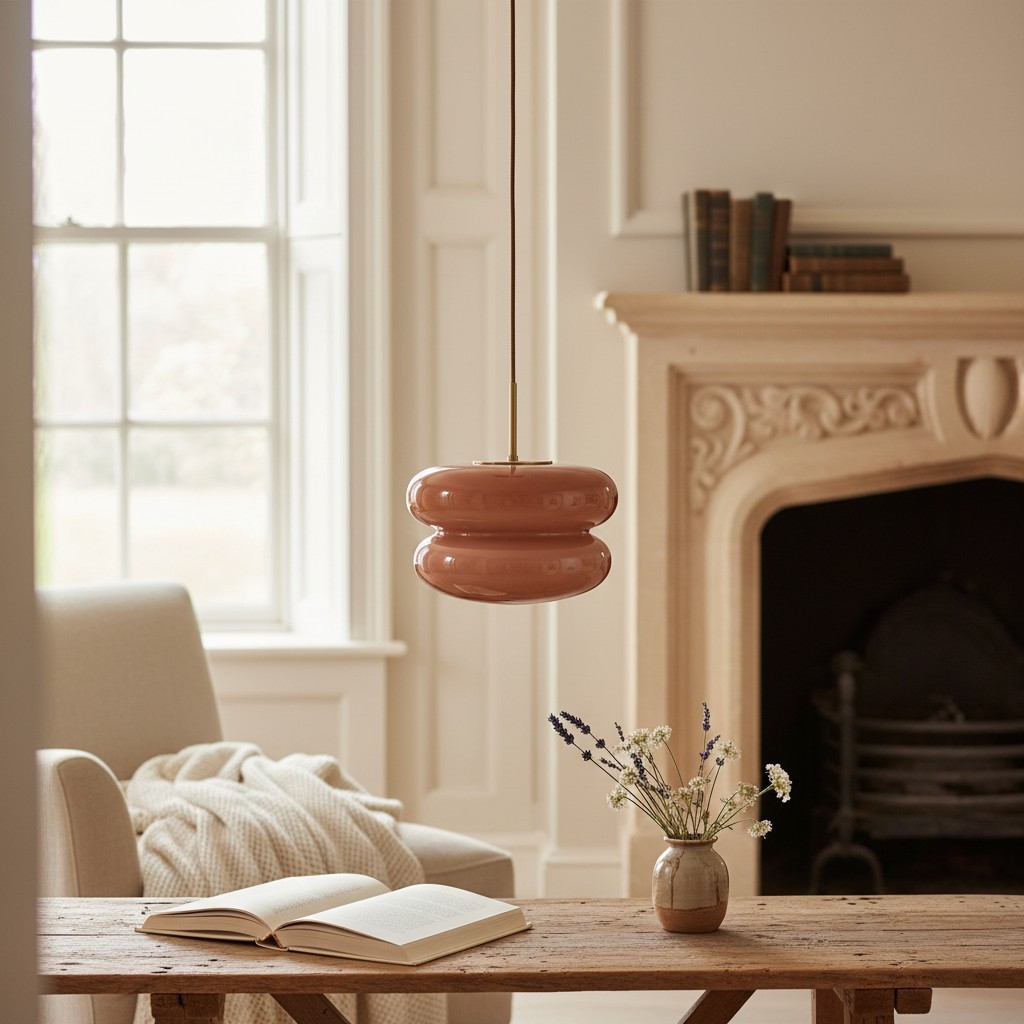 Orra Opaalglazen Hanglamp - Elegante Hanglamp met Dubbele Laag voor de Woonkamer HL1781