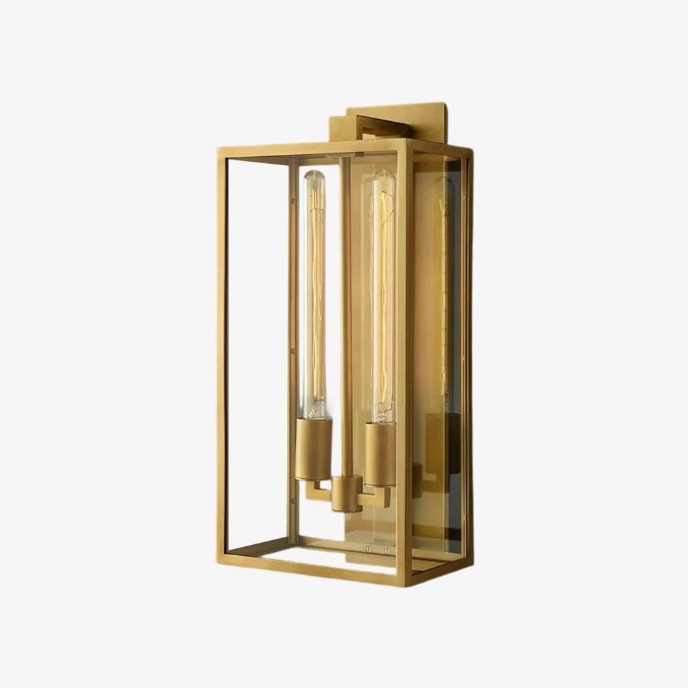 Klassieke Beckman Vintage Wandlamp - Staal & Glas Lineair Design HL1821