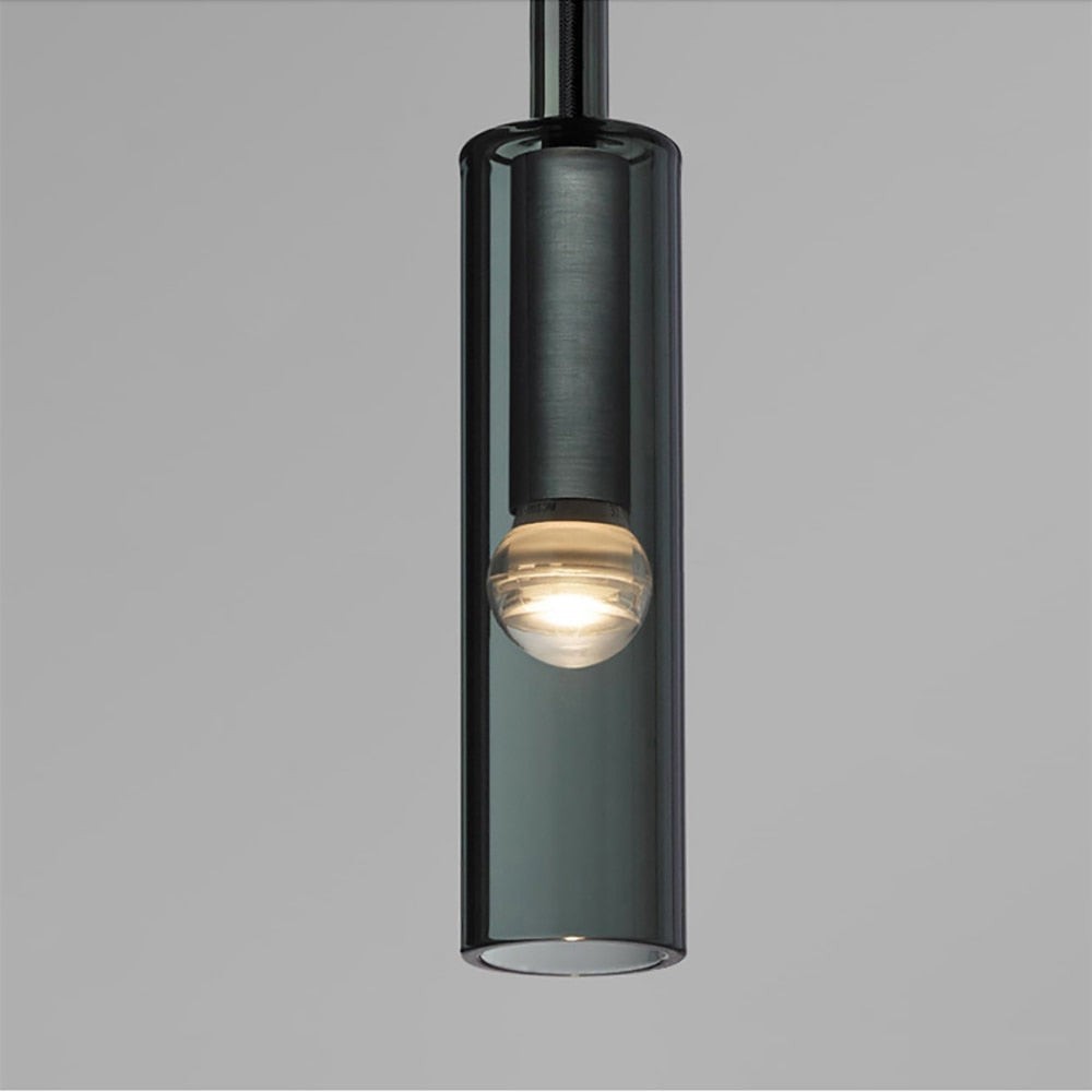 Moderne cilindrische glazen hanglamp HL961