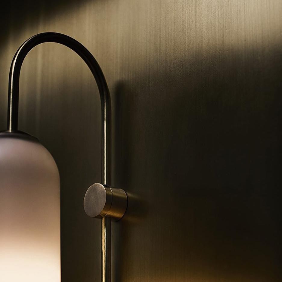 Glazen Float Glide Cilindrische Wandlamp voor Slaapkamer
