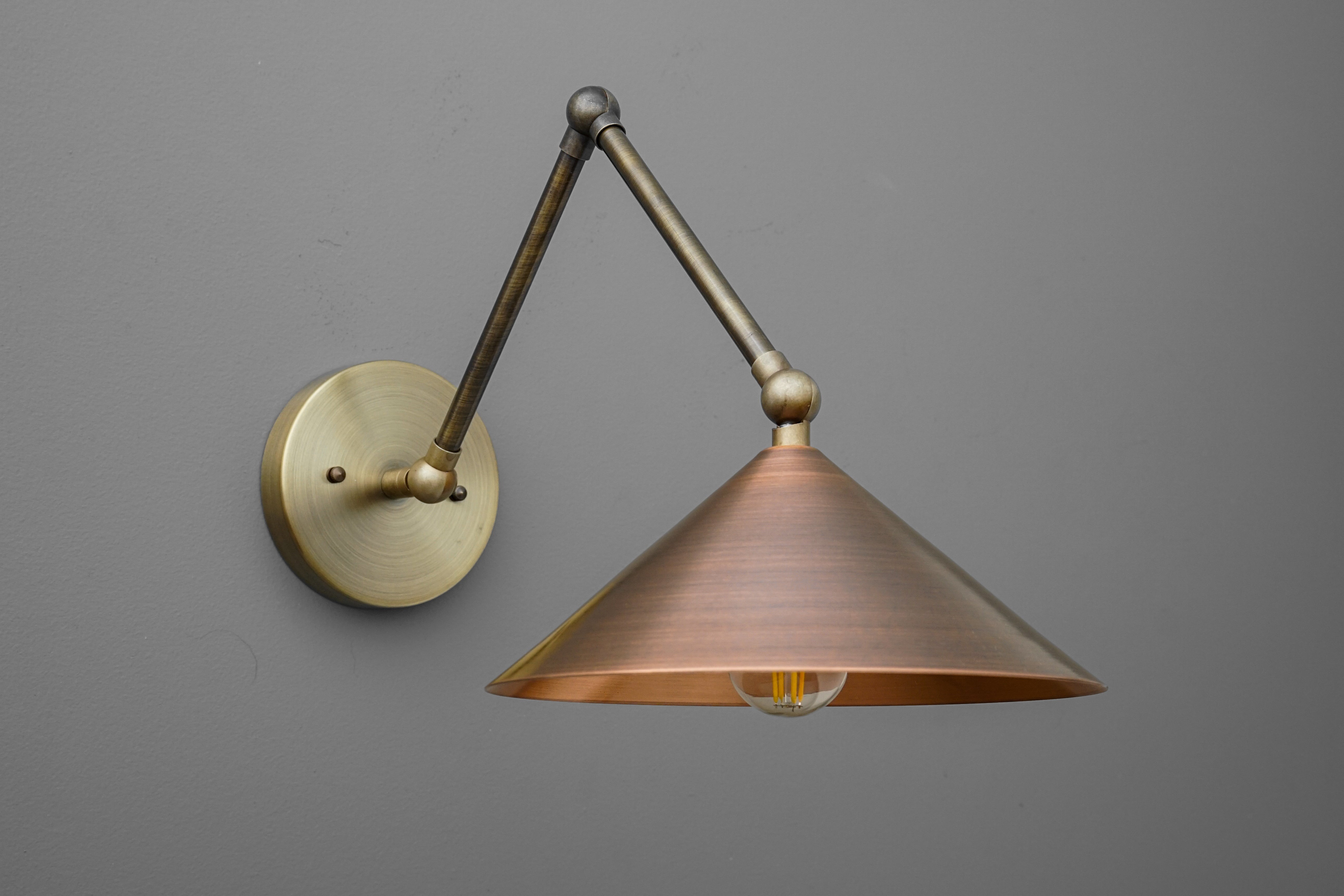 Conique Meta Verstelbare Wandlamp - Vintage Industriële Lamp HL1755