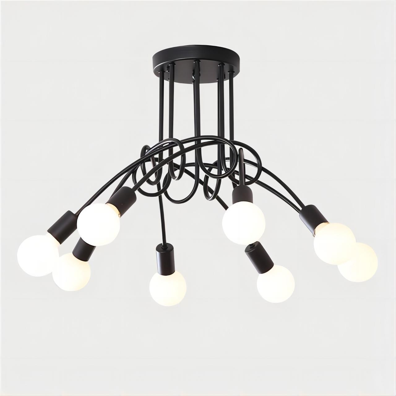 Scandinavische creatieve twist multi head kroonluchter HL174