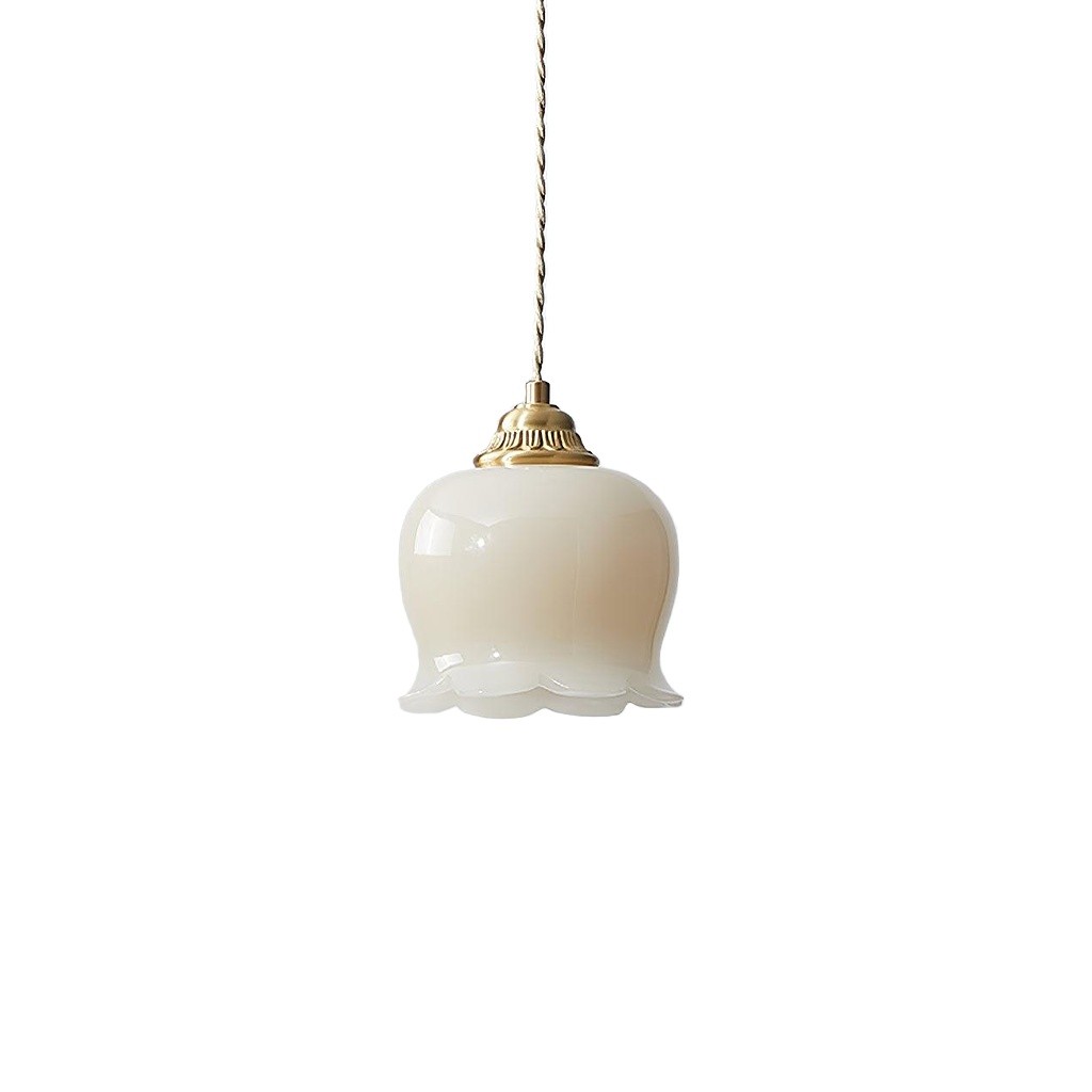 Retro Crème Lily Flower Hanglamp HL302