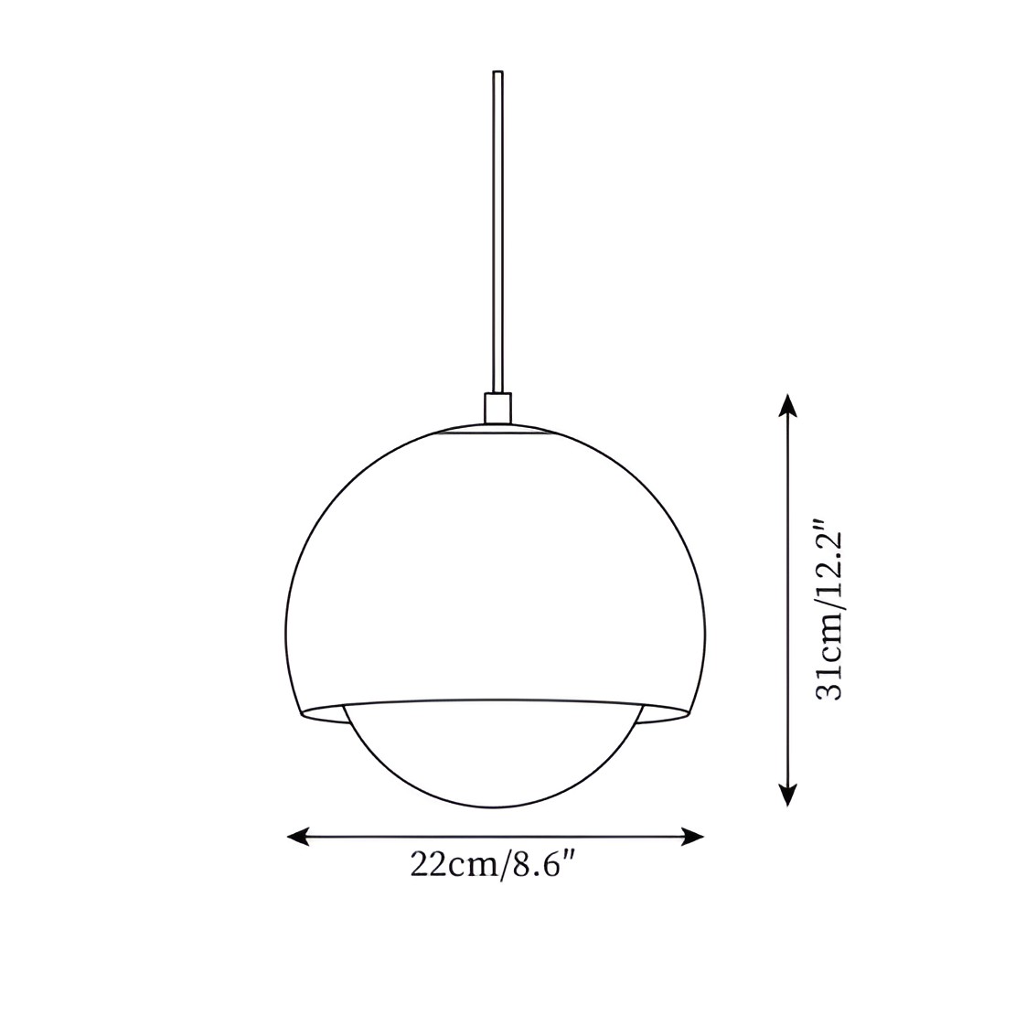 Nordic Lipko Bauhaus hanglamp HL3494