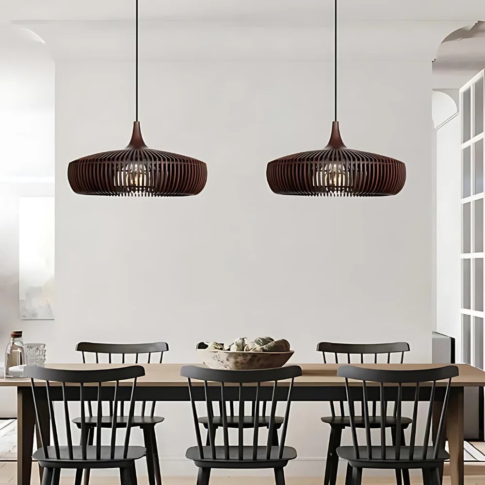 De houten betovering van Kyoto Japandi hanglamp HL1285