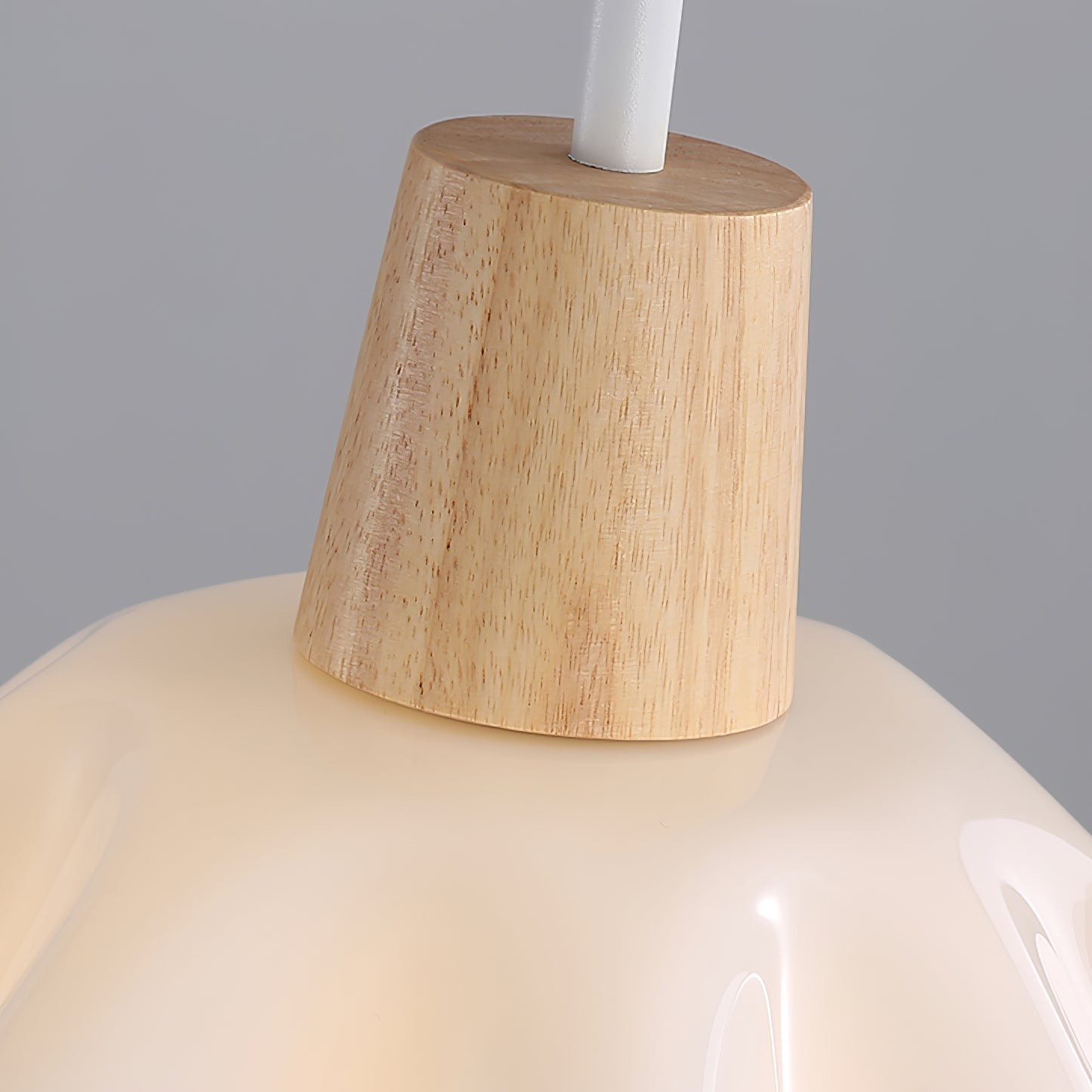 Houten hanglamp met bloemen in Scandinavische stijl HL1246