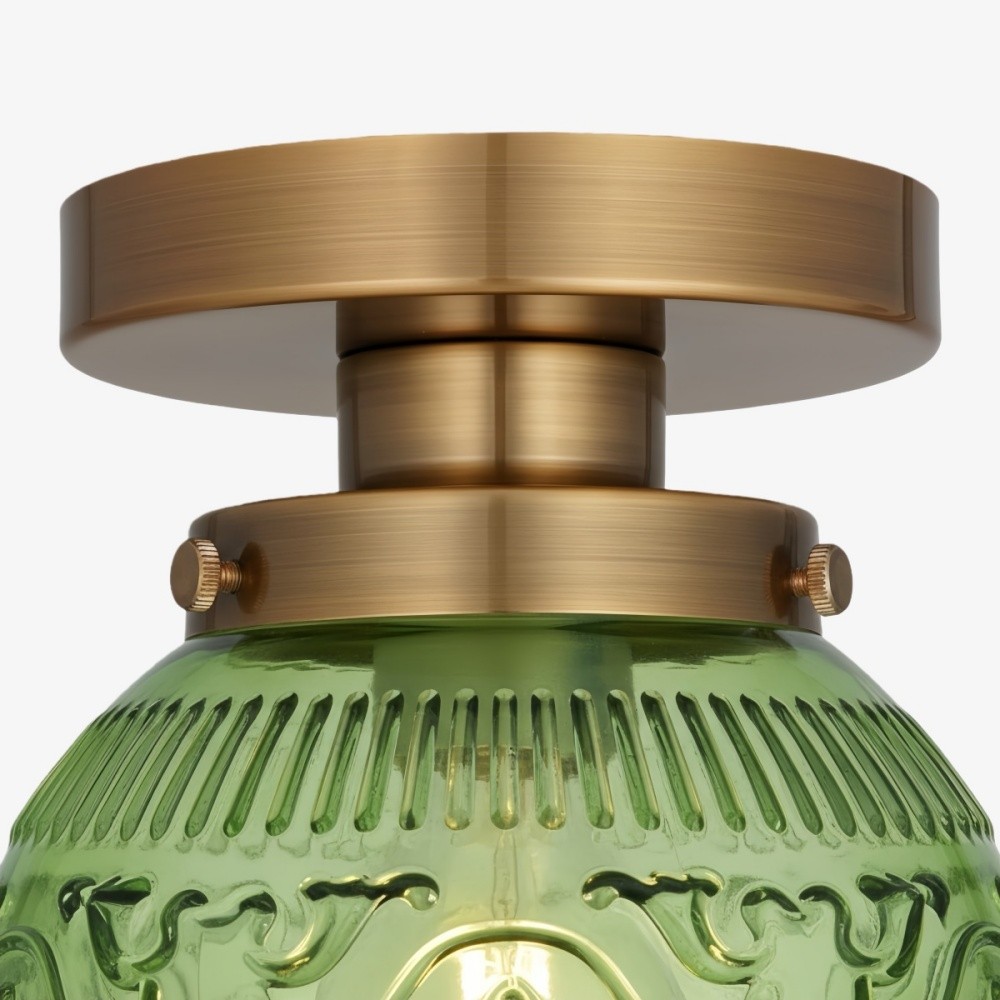 Naveliro Bolvormige Glazen Plafondlamp - Tijdloos Design voor Woonkamer en Keuken HL2423