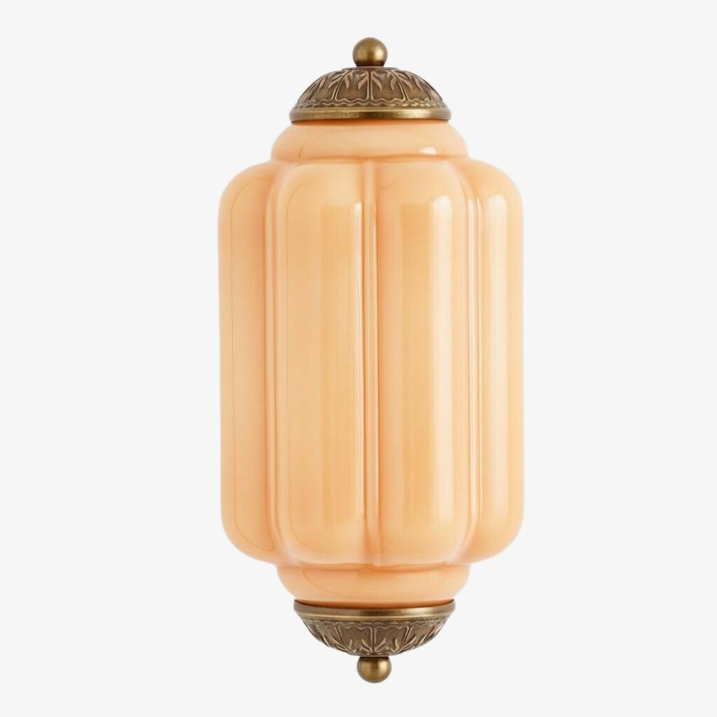Eloise Messing Wandlamp – Elegante Melkglas Vintage Verlichting HL1652