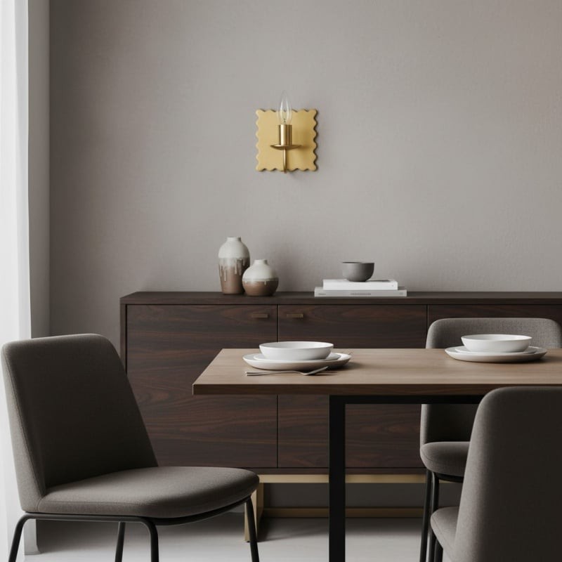 Modo decoratieve wandlamp - Moderne golvende metalen wandlamp voor slaapkamers en gangen HL1890