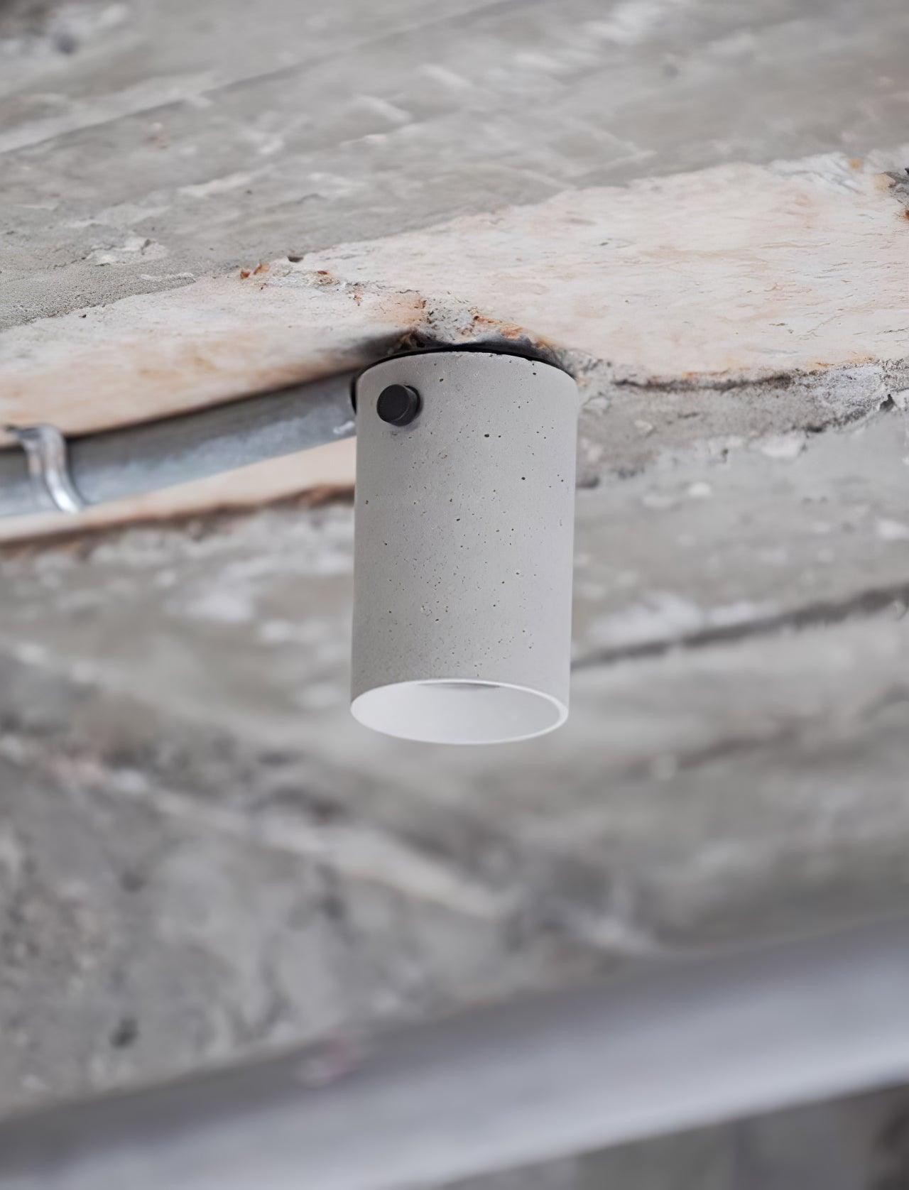 Minimalistische betonnen plafondlamp HL483