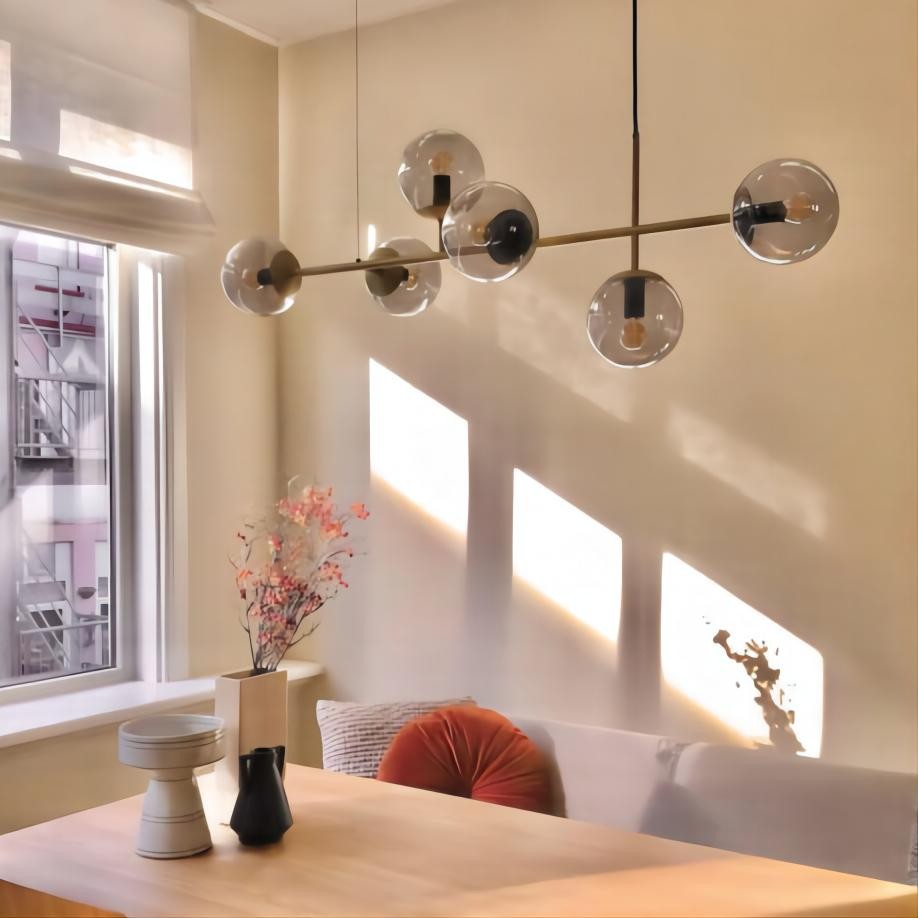 Orb moderne glazen bol hanglamp voor woonkamer