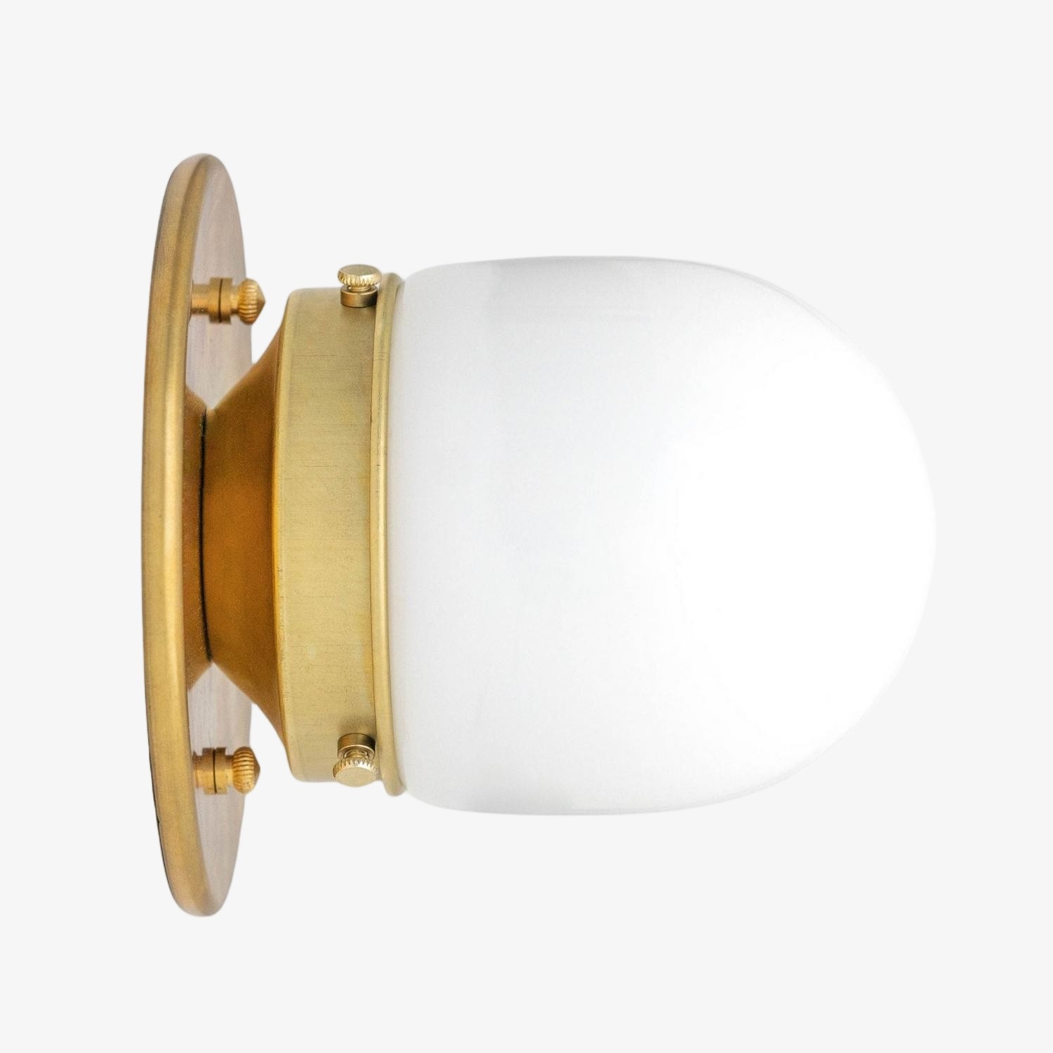 Opaalglas plafond- en wandlamp - Art Deco kleine bolvormige armatuur HL1662
