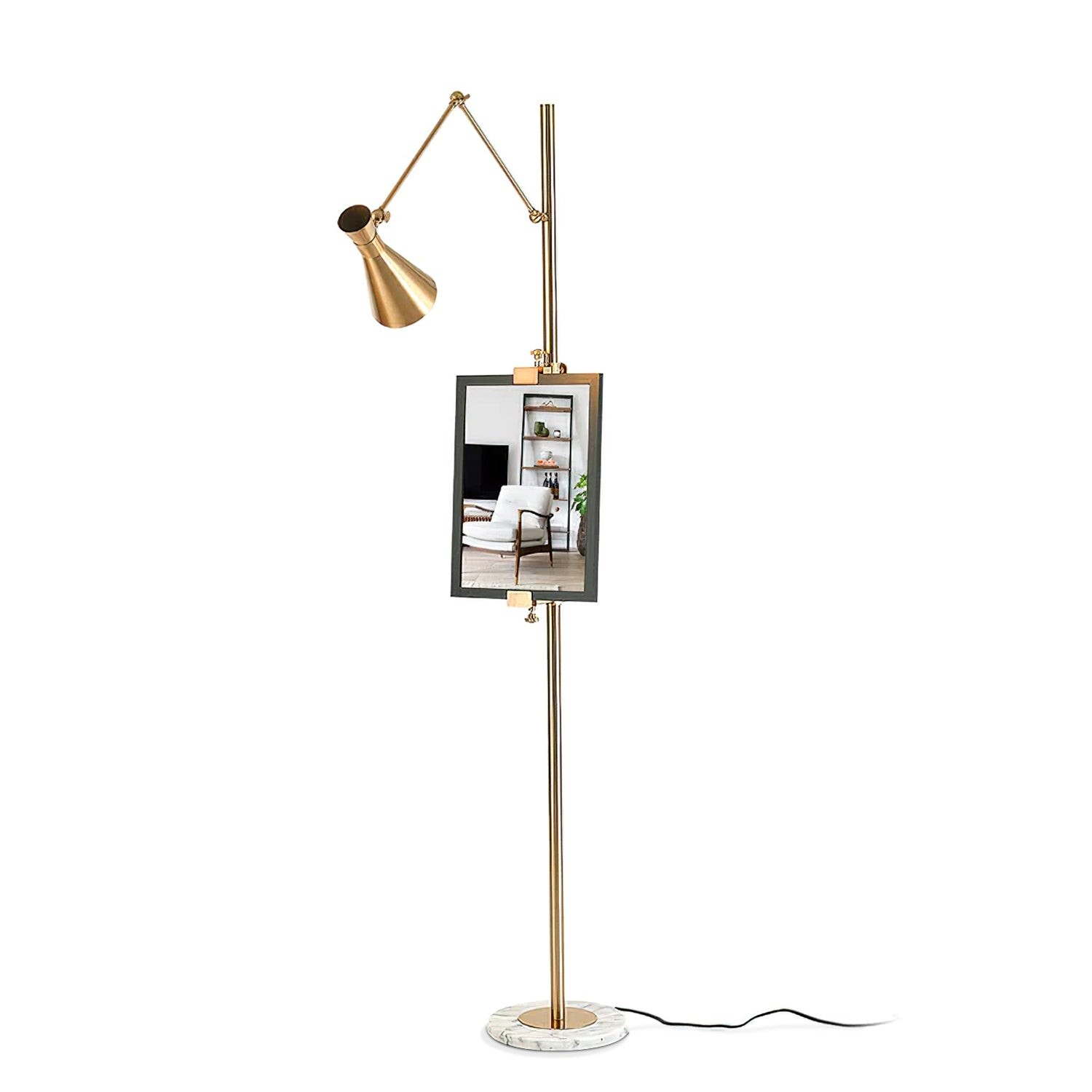 Met frameondersteuning staande lamp HL1201