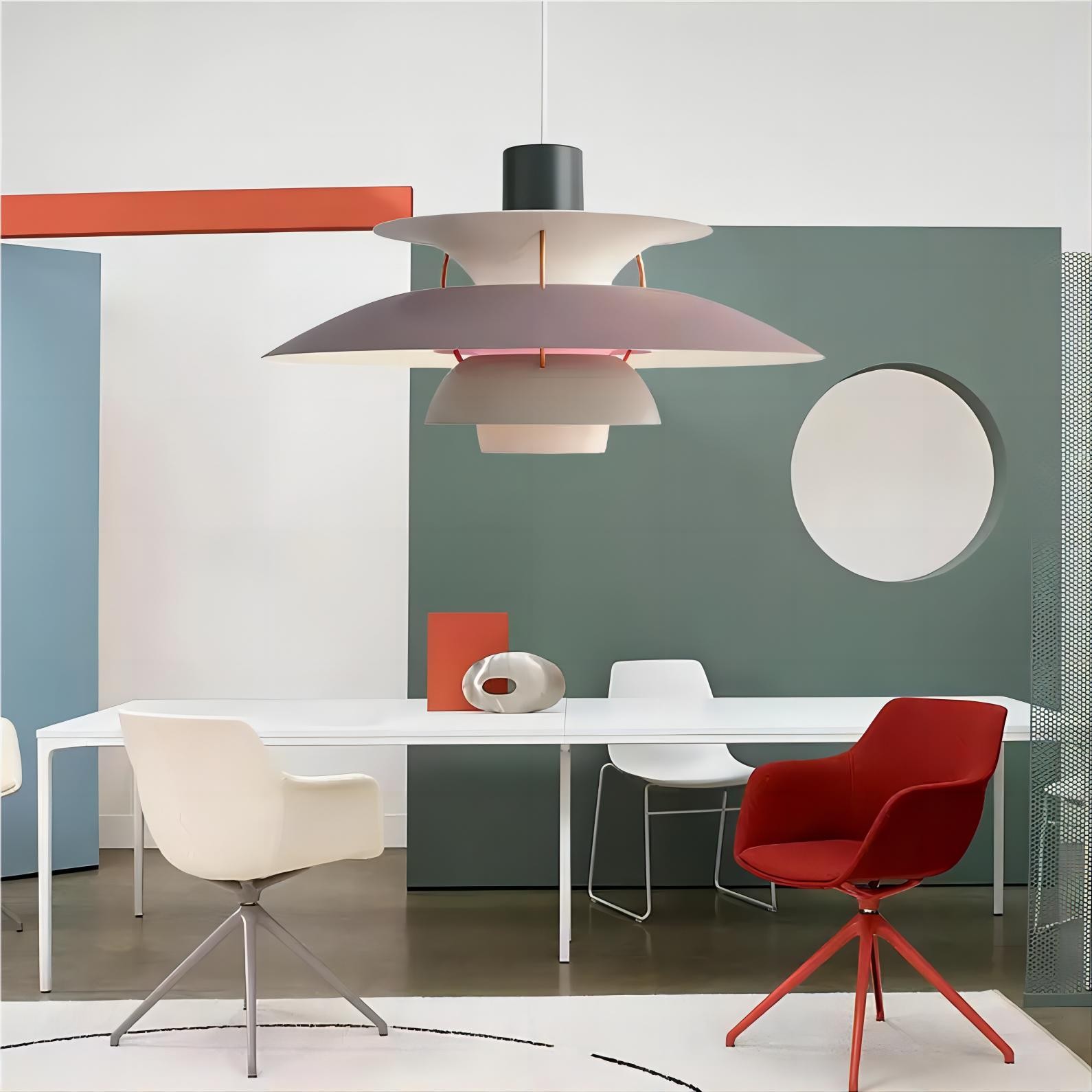 Deense Multilayer Metalen Hanglamp HL38