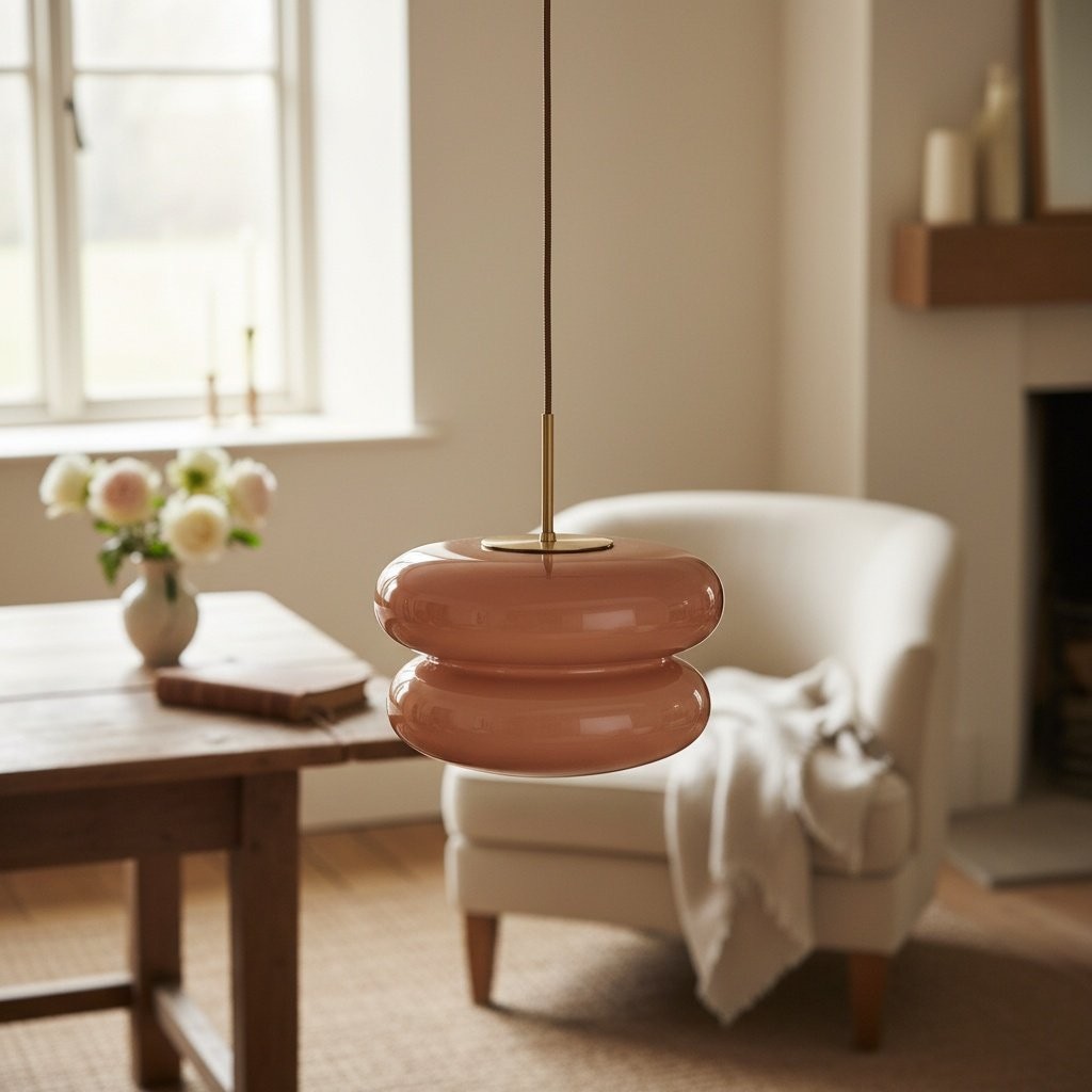 Orra Opaalglazen Hanglamp - Elegante Hanglamp met Dubbele Laag voor de Woonkamer HL1781