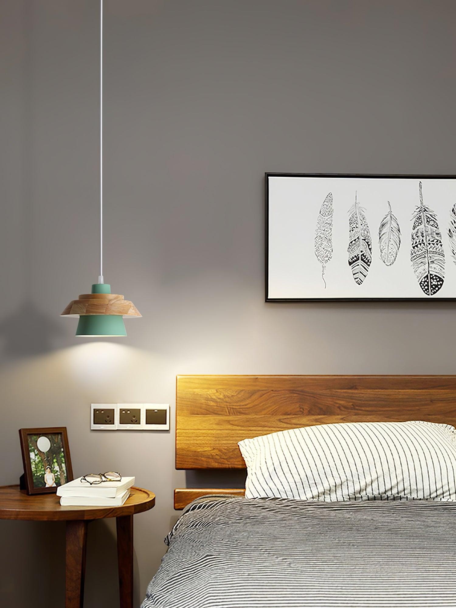 Hanglamp van steenhout HL728
