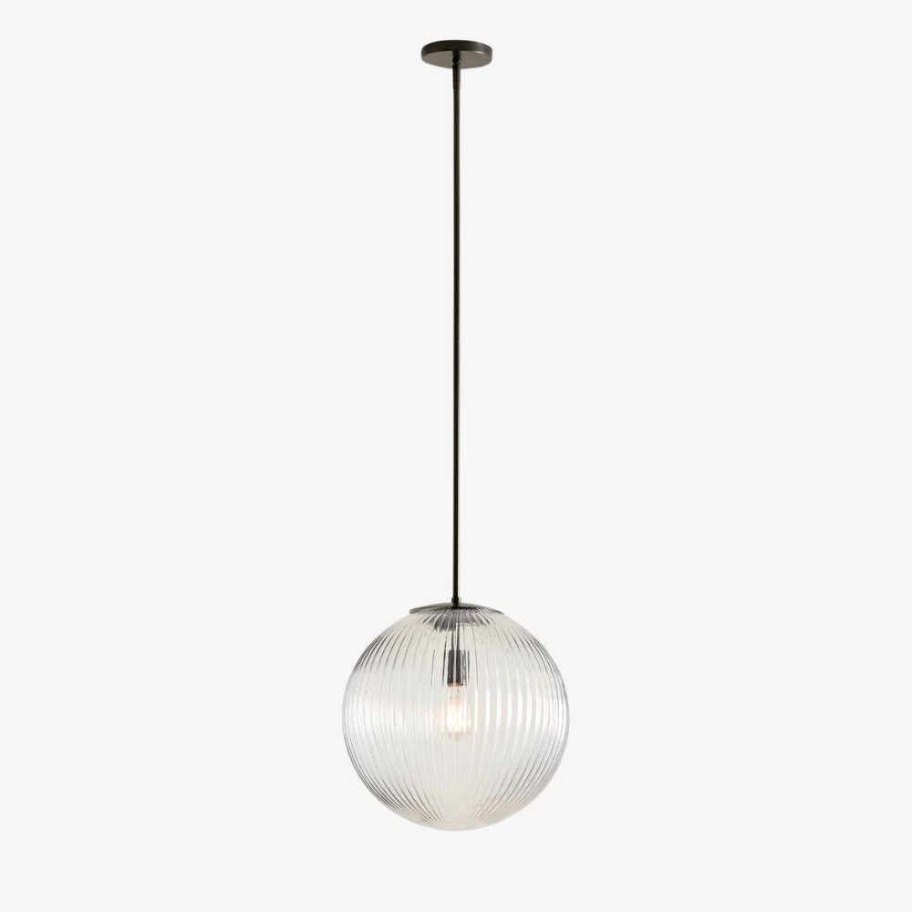 Bravira geribbelde glazen hanglamp - Elegante keukeneilandlamp HL1551