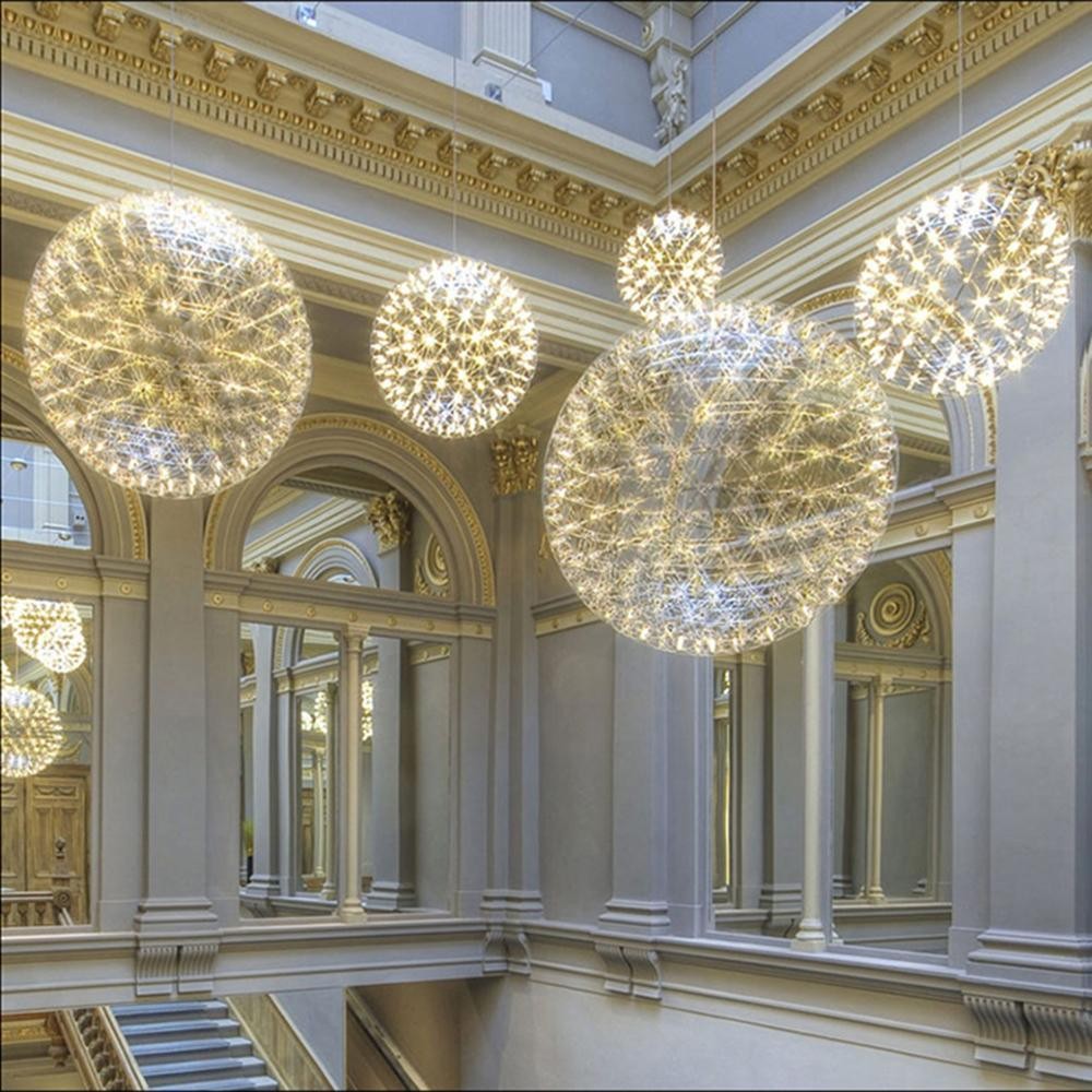 Zilveren Spark Ball hanglamp HL1407
