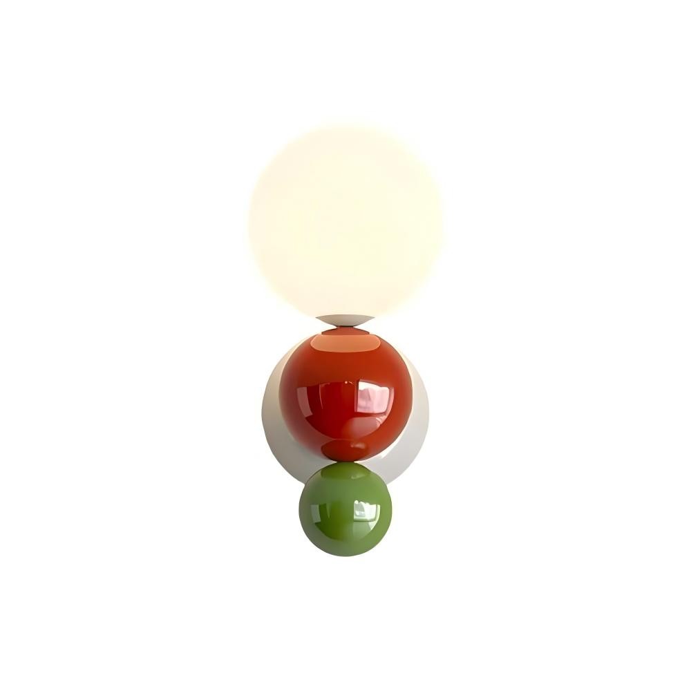 Kleurrijke Crèmekleurige Bolvormige Wandlamp HL321