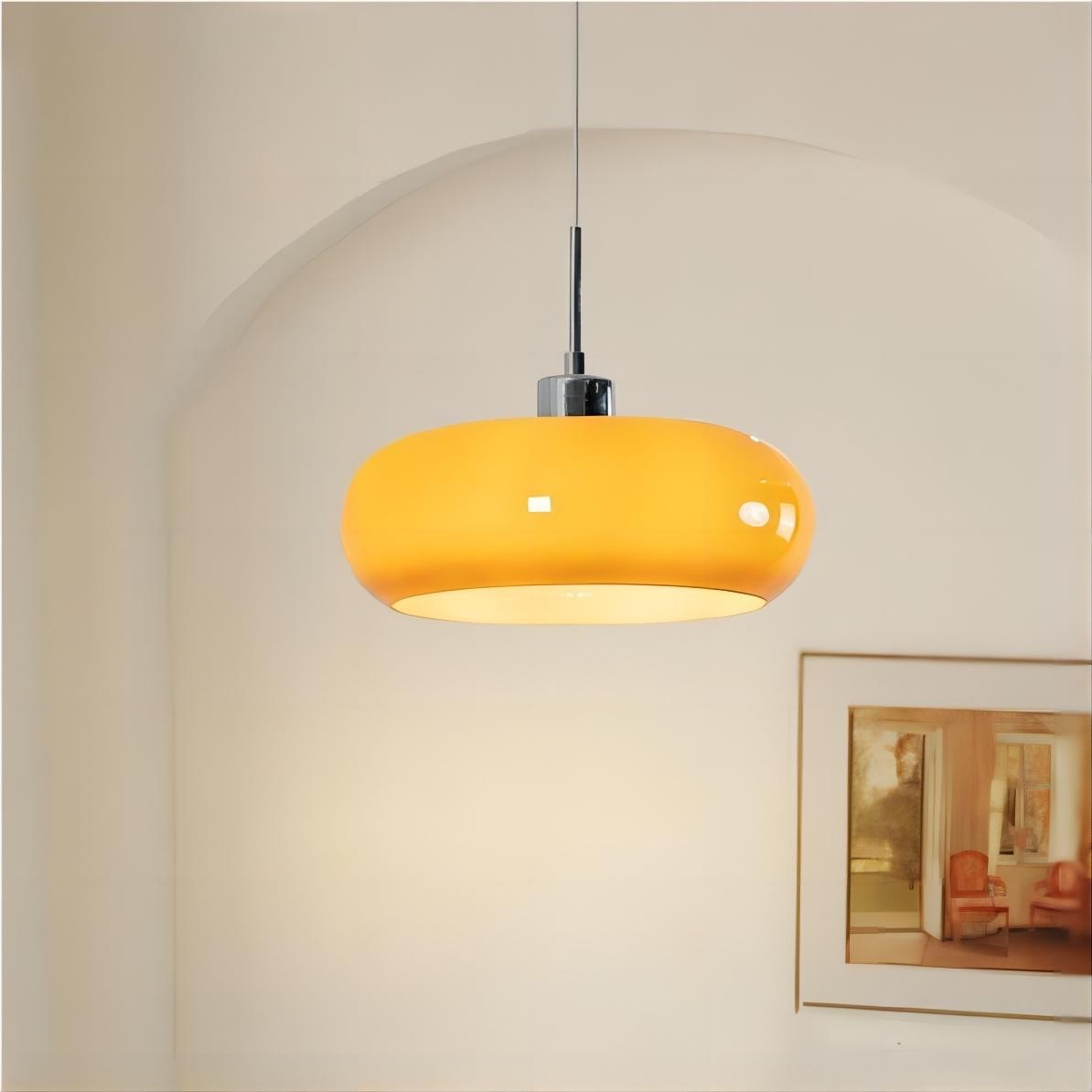 Nordic Retro Bauhaus Glazen Pot Hanglamp HL116