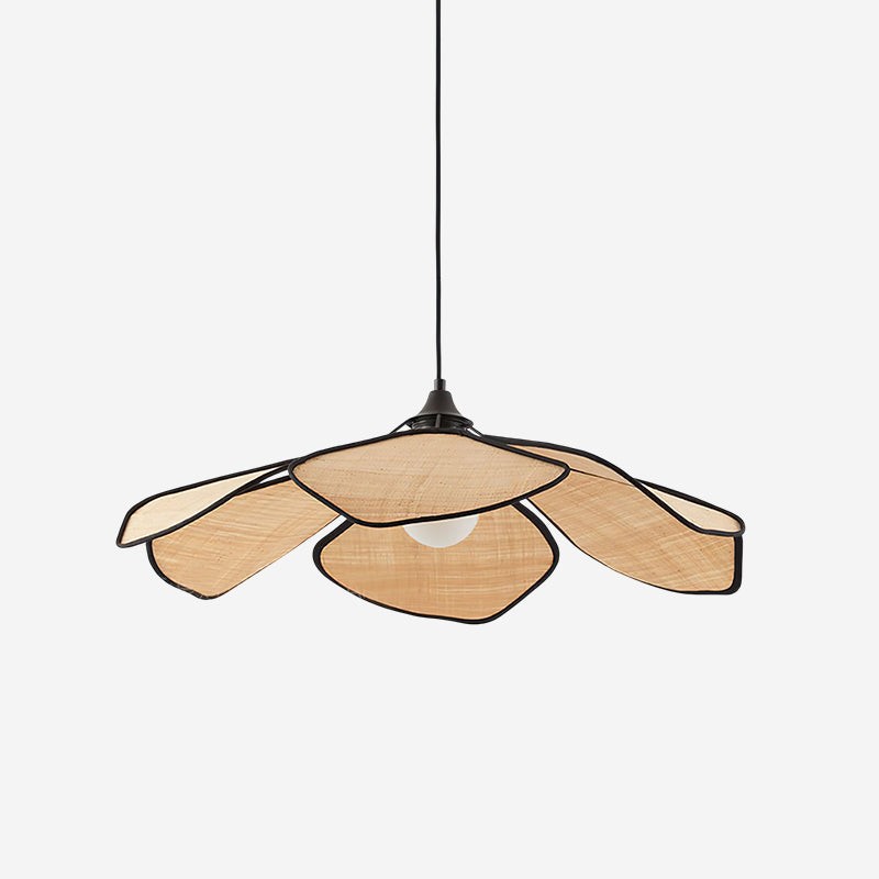 Hanglamp met raffia bloemblaadjes HL2804