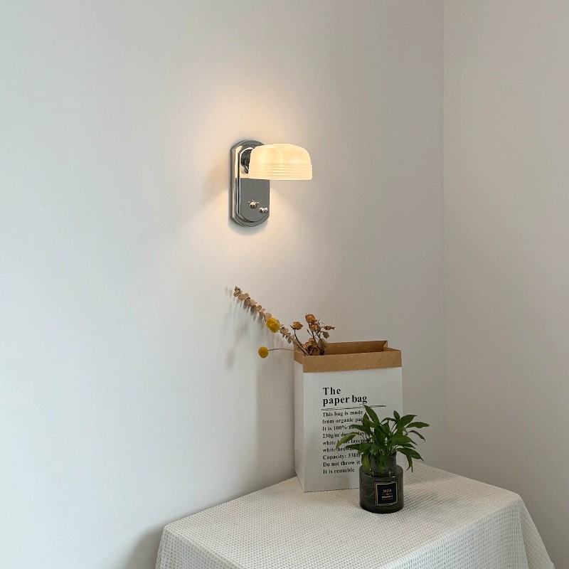 Bauhaus Creatieve Industriële Witte Glazen Wandlamp HL1362