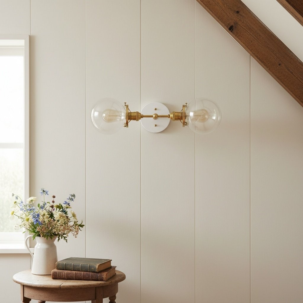 Lumio Globe Industriële Badkamerverlichting - Moderne Dubbele Bol Wandlamp HL1705