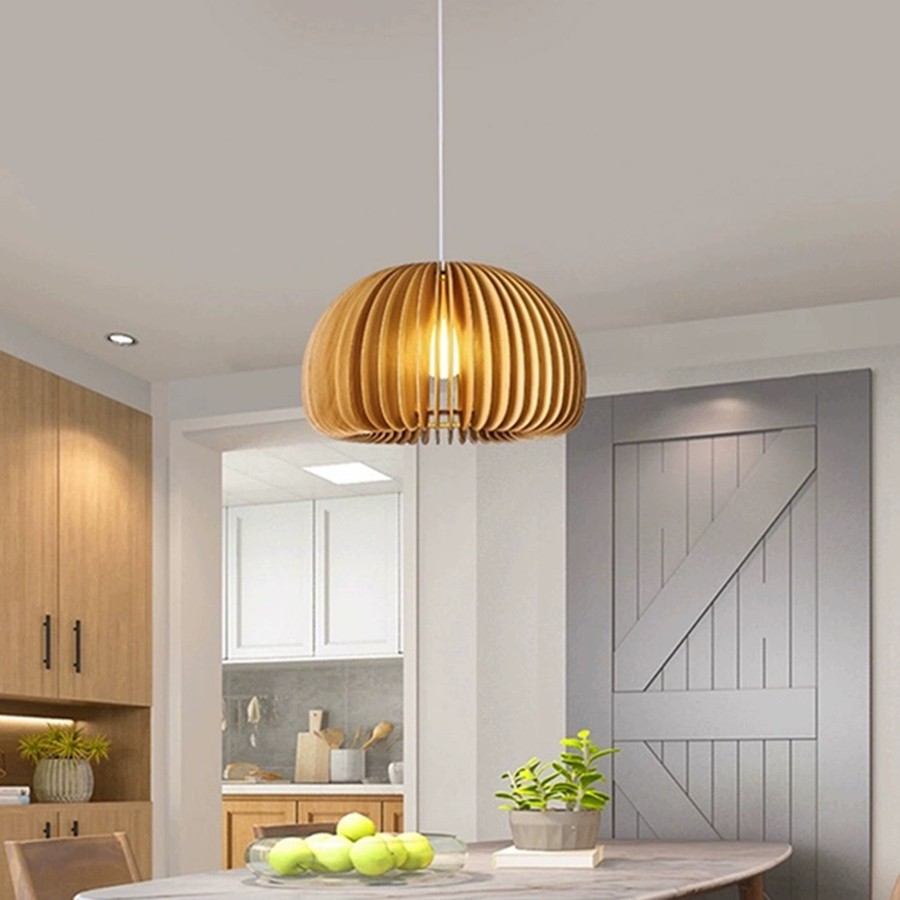 Creatieve Houten Pompoen Hanglamp HL77