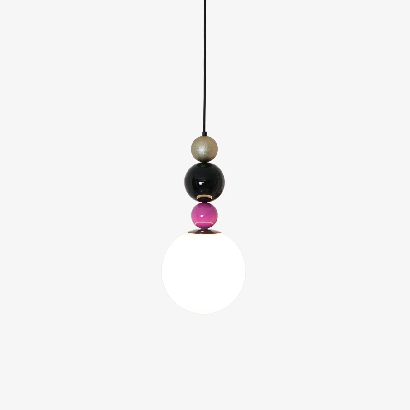 Ronde ballen stapelbare roze hanglamp HL761