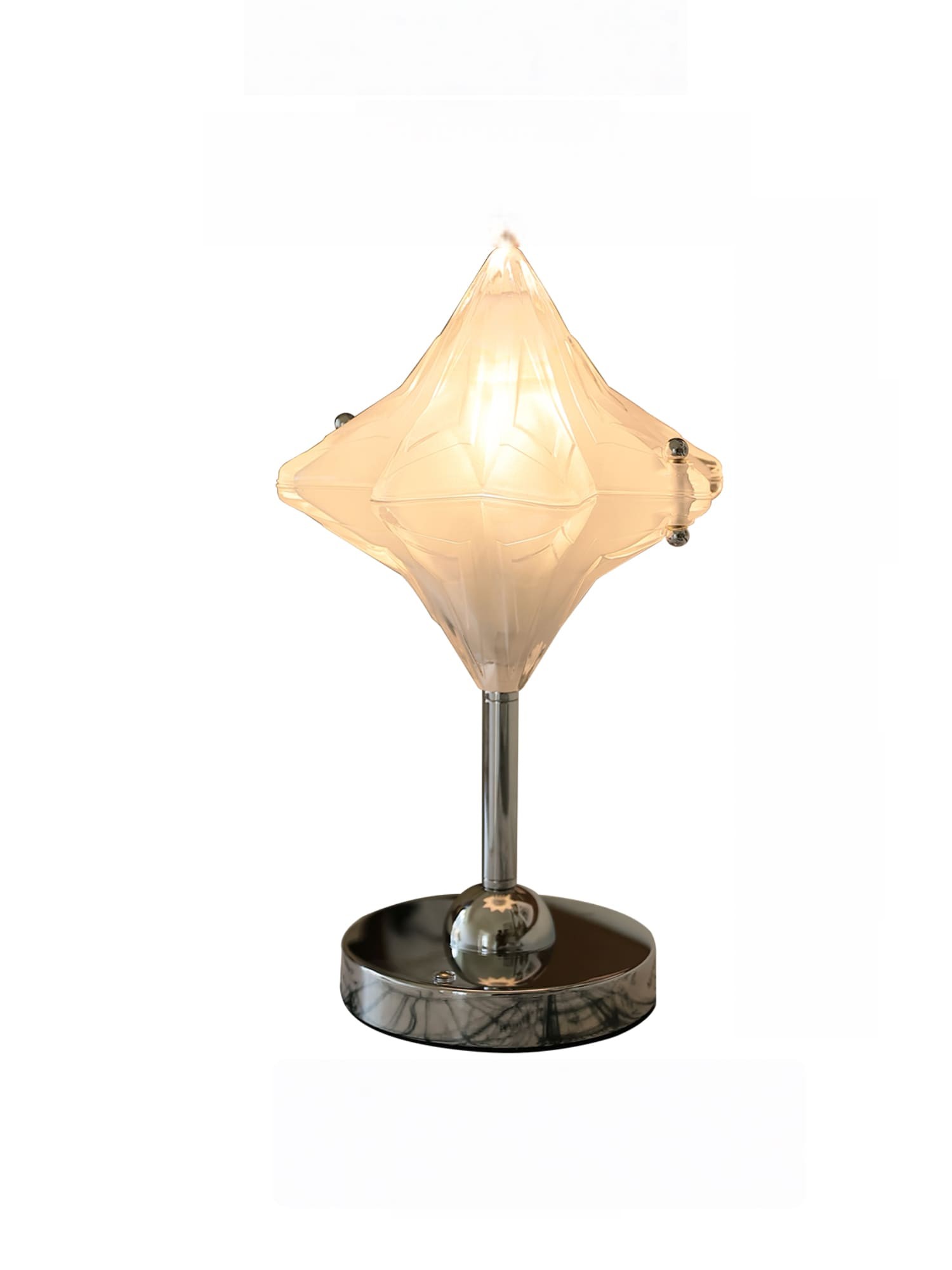 Art Deco Star Tafellamp - Matglaslamp voor Moderne Slaapkamers - Astris Lyra HL1794