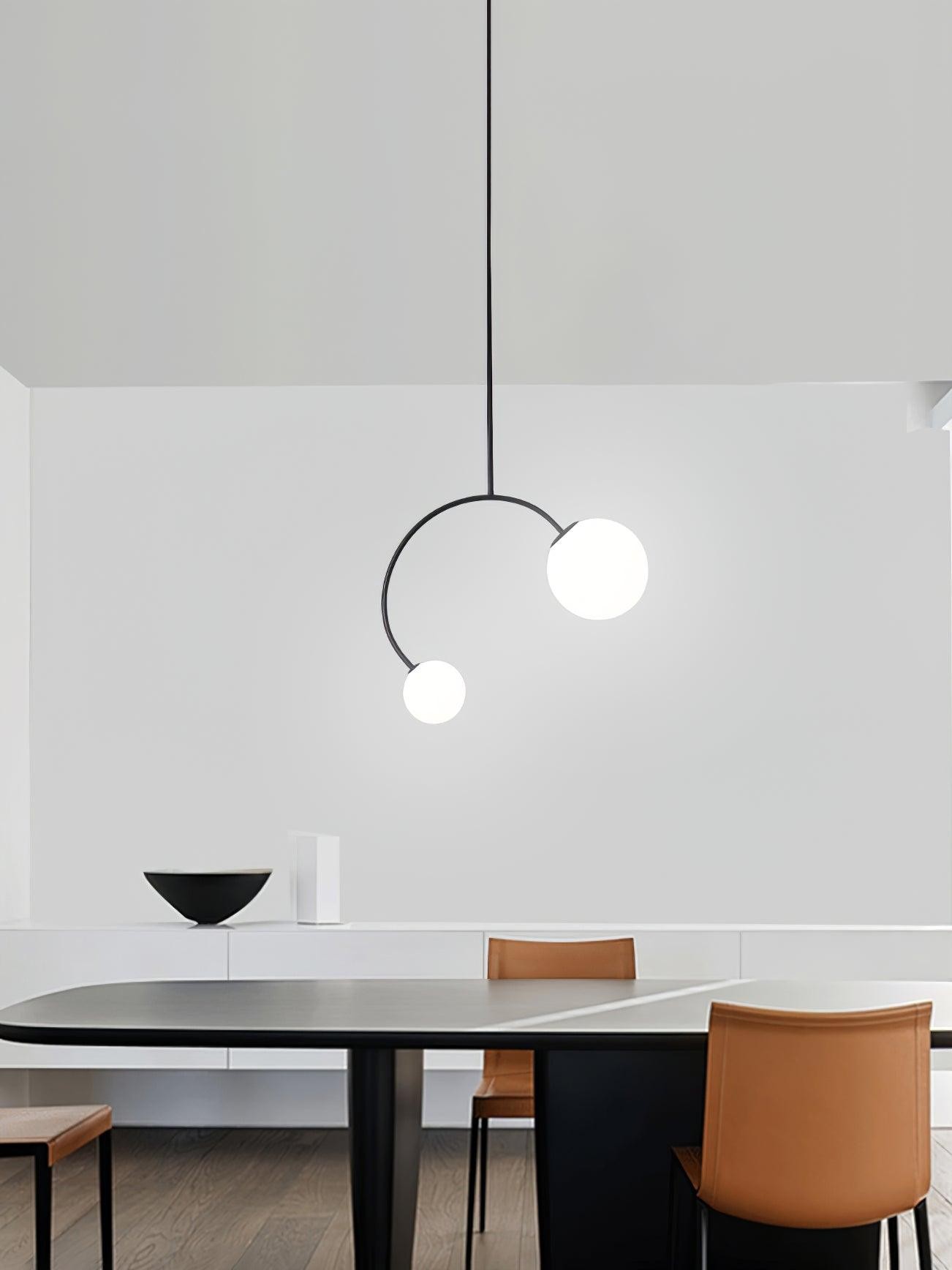 Creatieve dubbele glazen hanglamp HL365