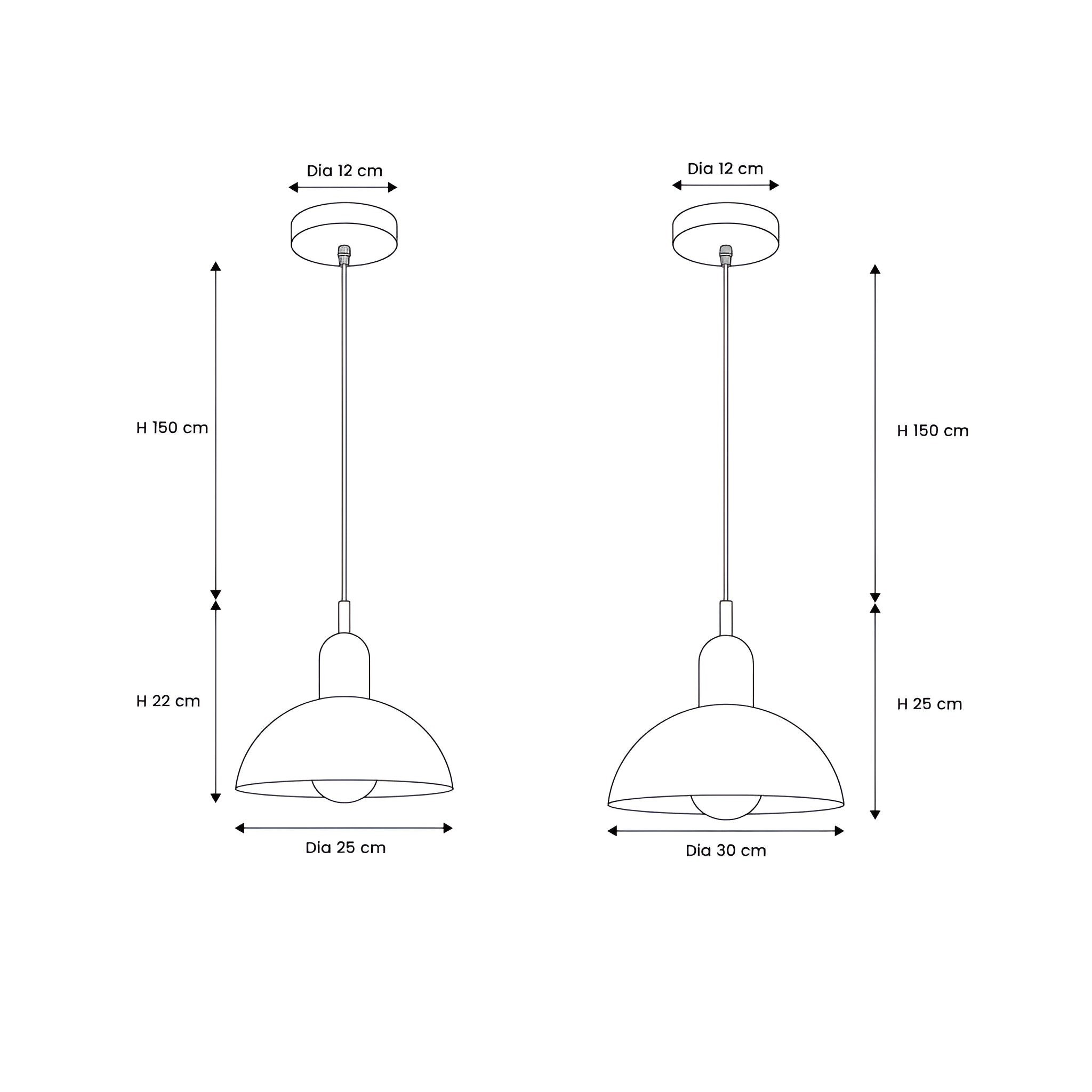 Aurora Nordic kleurrijke komvormige hanglamp HL3369