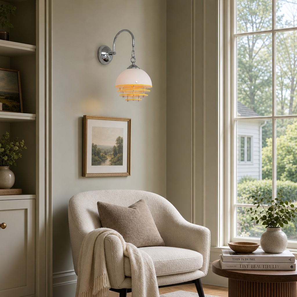 Afterglow Sunset Bauhaus glazen acryl wandlamp - artistieke decoratieve lamp voor de slaapkamer HL3569
