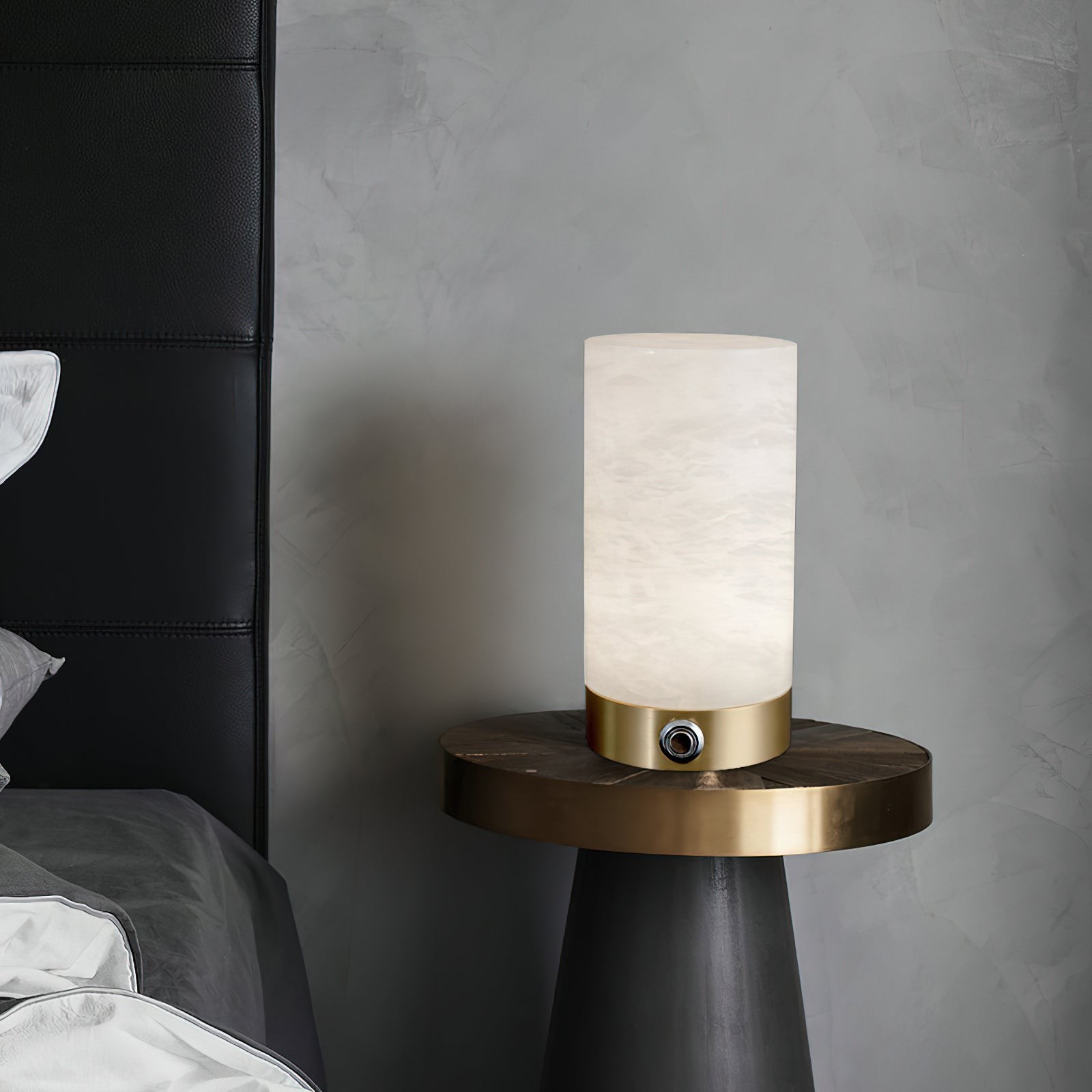 Totem alabaster tafellamp (ingebouwde batterij) HL3052