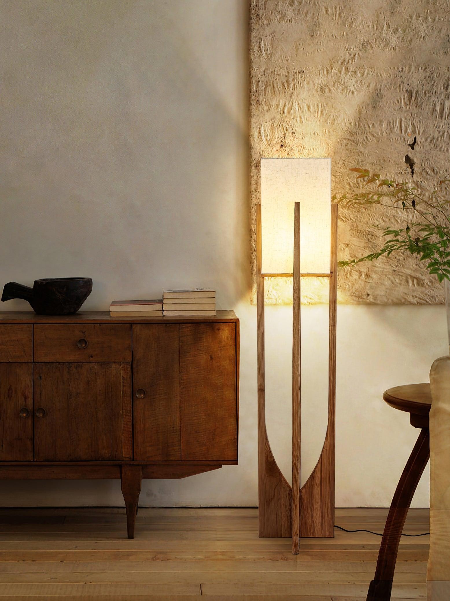 Vintage Wabi-stijl vloerlamp HL443