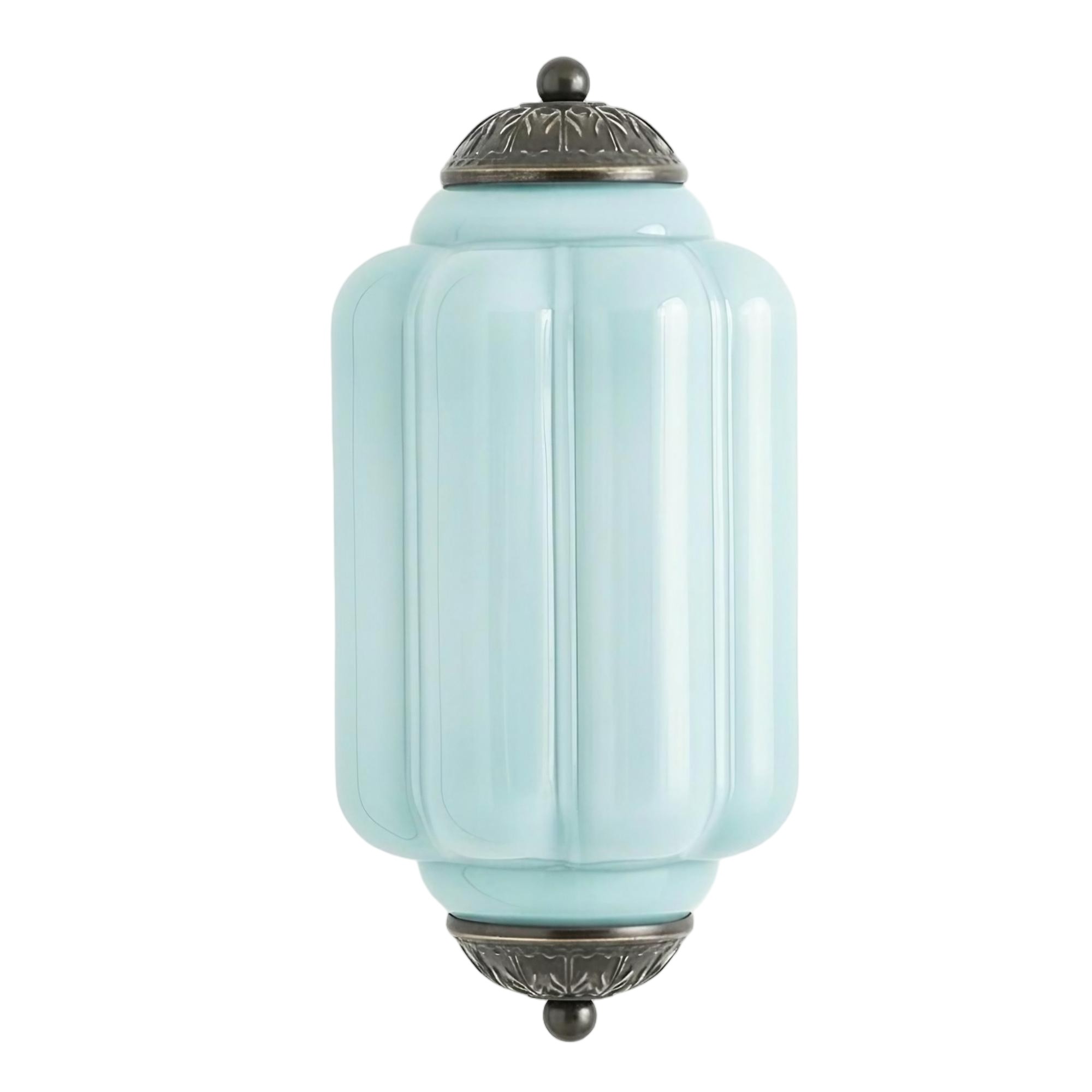 Eloise Long Pumpkin Retro Glazen Inbouw Wandlamp HL951