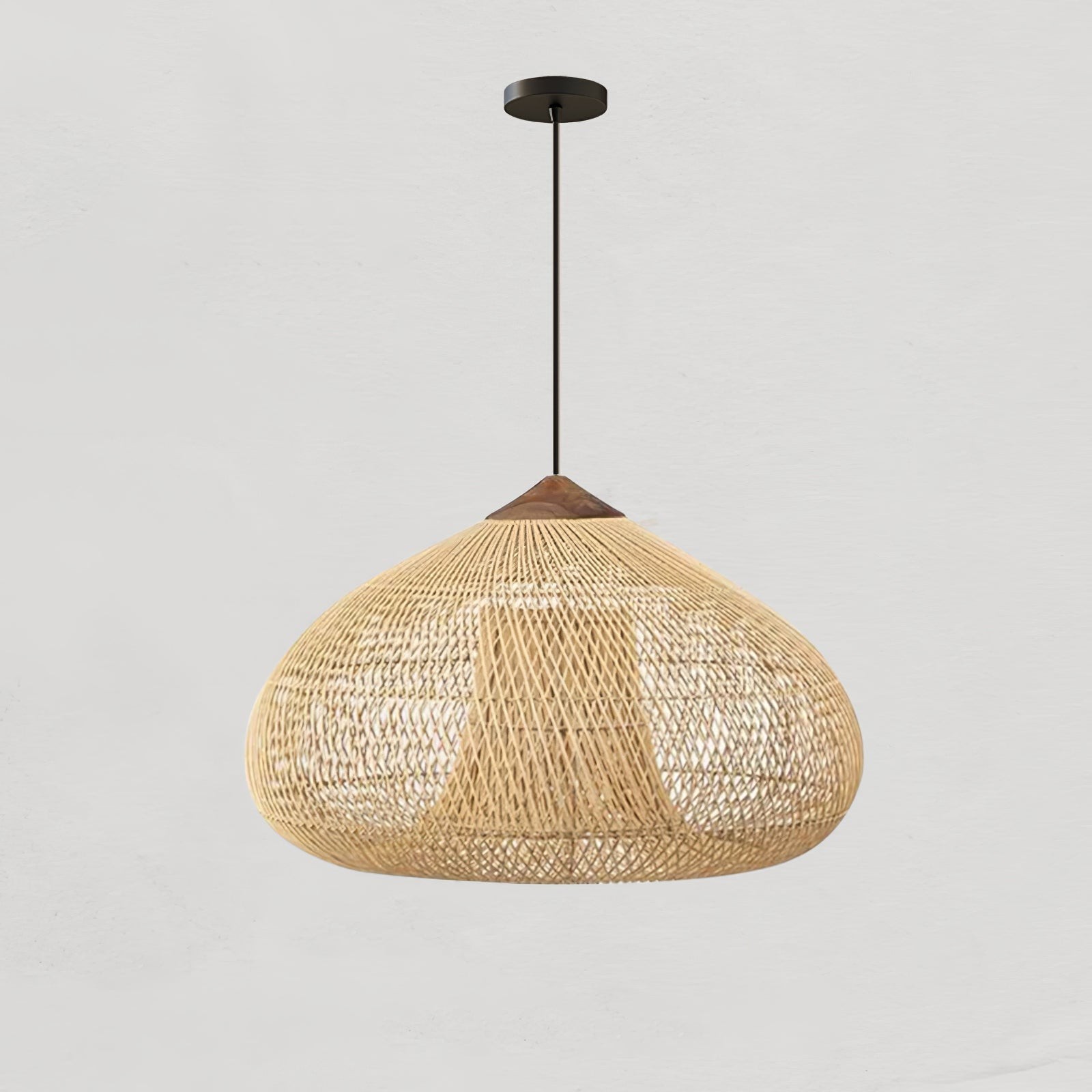 Harp gevlochten rotan hanglamp HL1402
