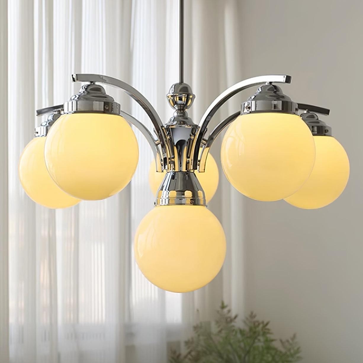 Franse elegante glazen bolvormige kroonluchter HL813