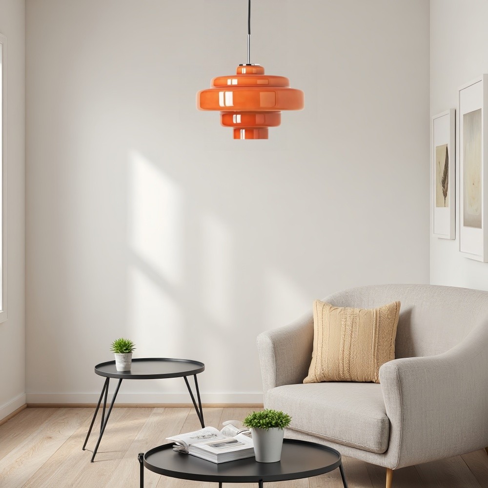 Koloro Kleurrijke Bauhaus Glazen Hanglamp - Levendige Meerlaagse Lamp voor de Keuken HL1332