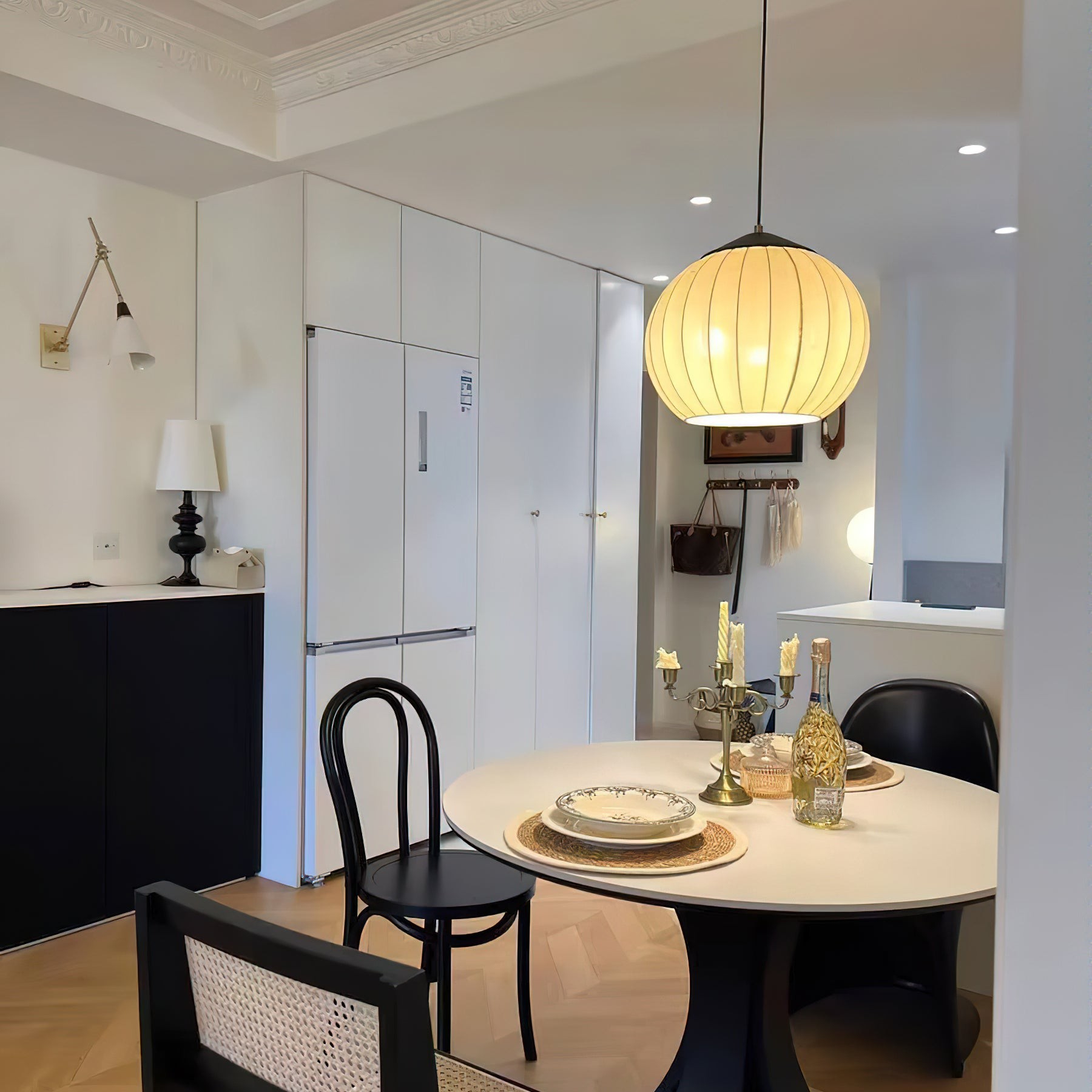 Japanse stijl stoffen lantaarn hanglamp HL547