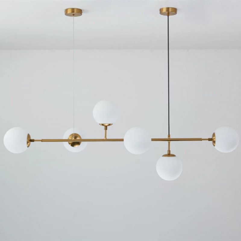 Orb moderne glazen bol hanglamp voor woonkamer