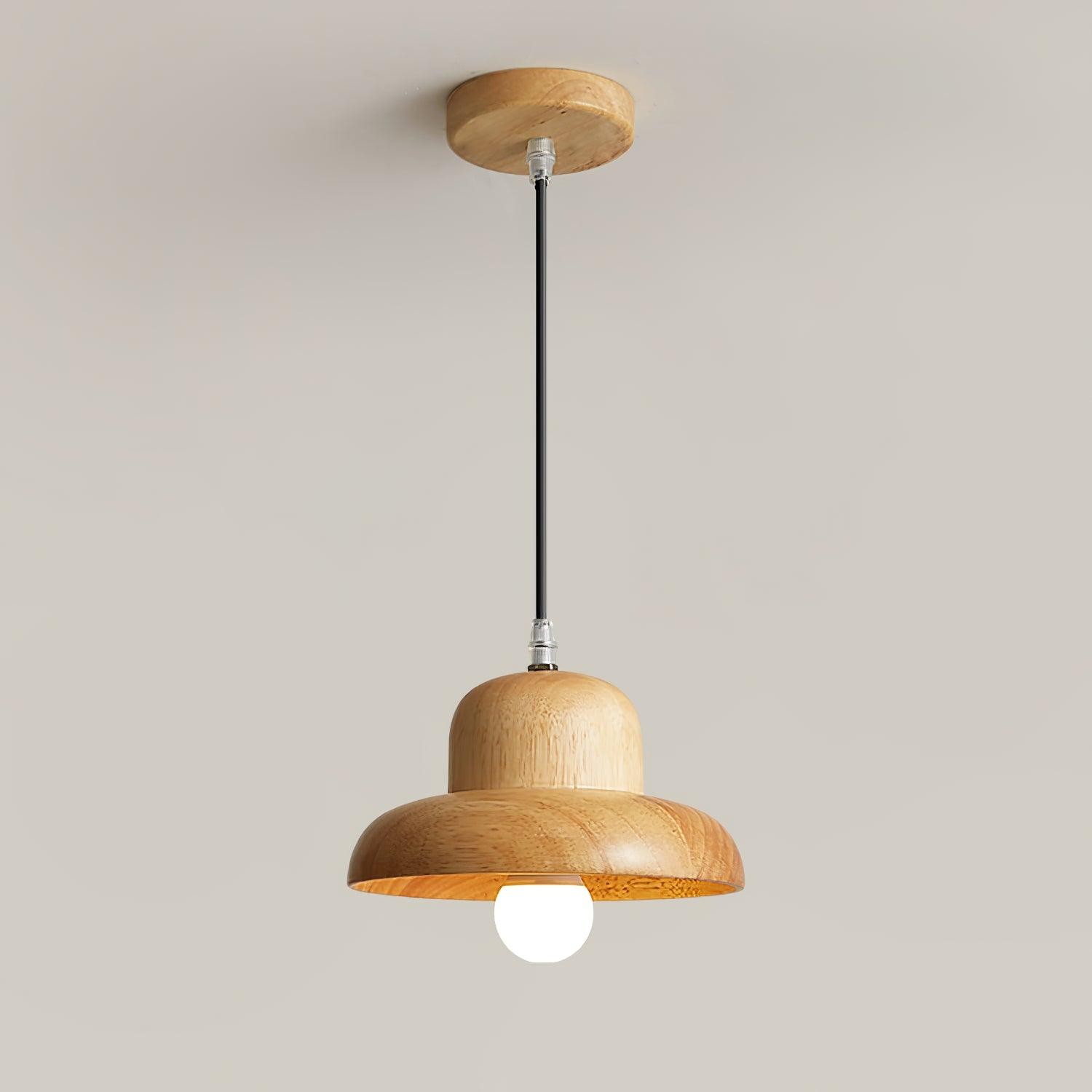 Houten Hoed Hanglamp HL919