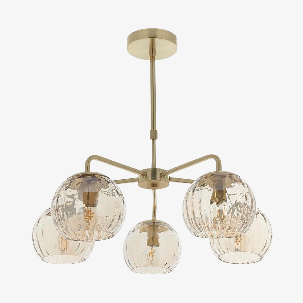 Tracian Glass Mid-Century Modern Globe Hanglamp voor de Eetkamer HL2041