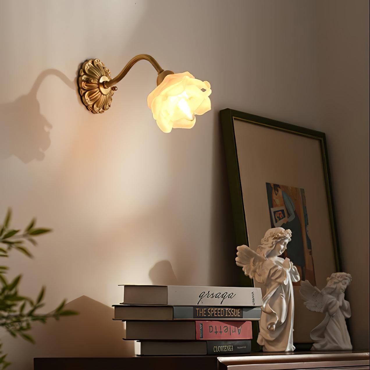 Messing Rozen Wandlamp HL394
