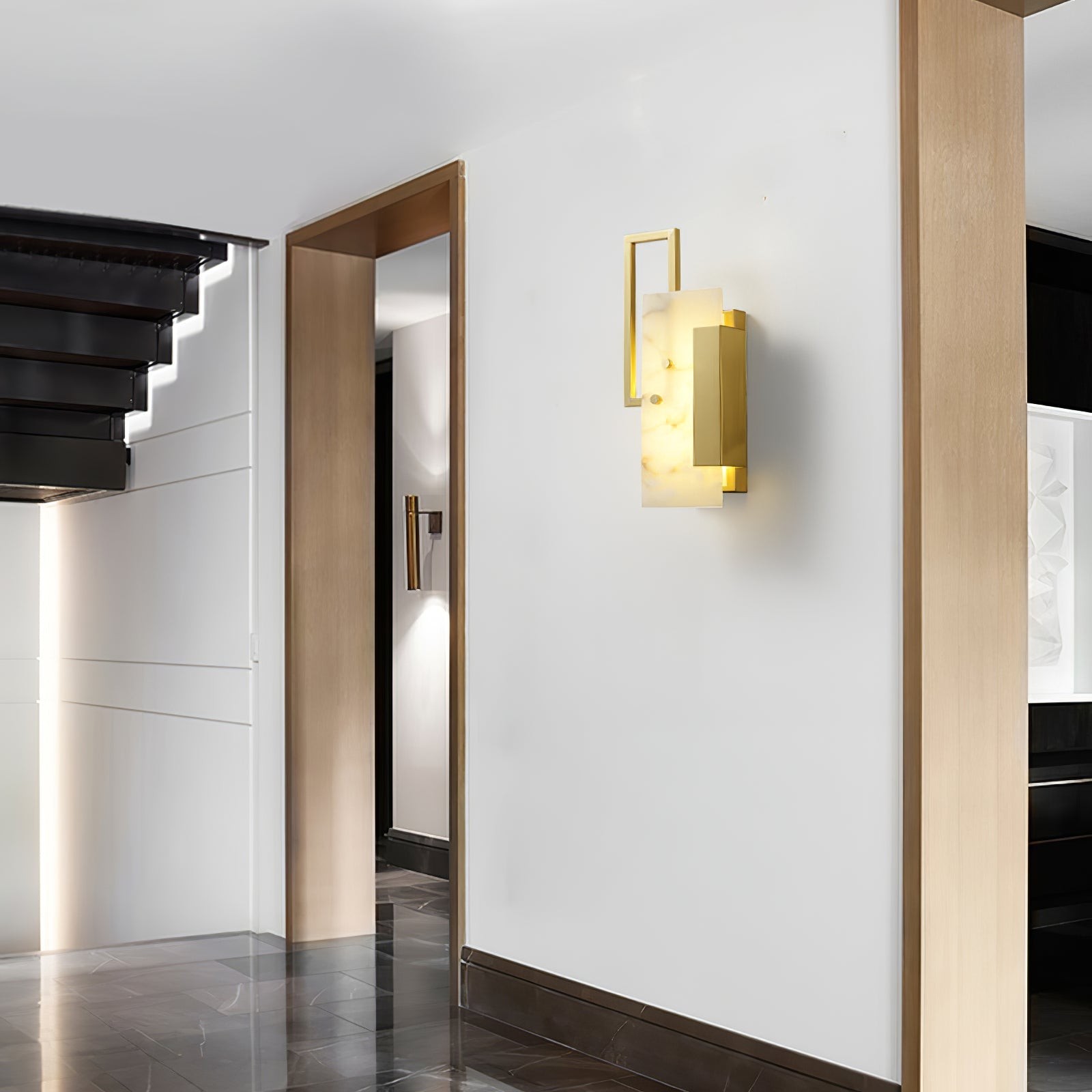 Althea alabaster wandlamp HL2949