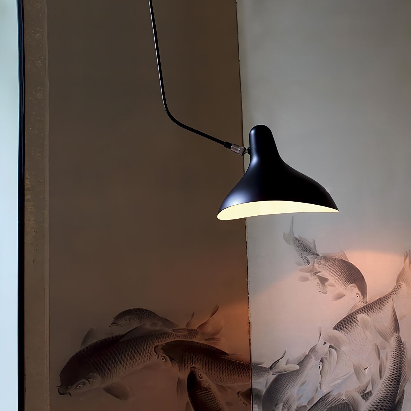 Moderne eendenbek-design Mantis Arm Wandlamp HL1112